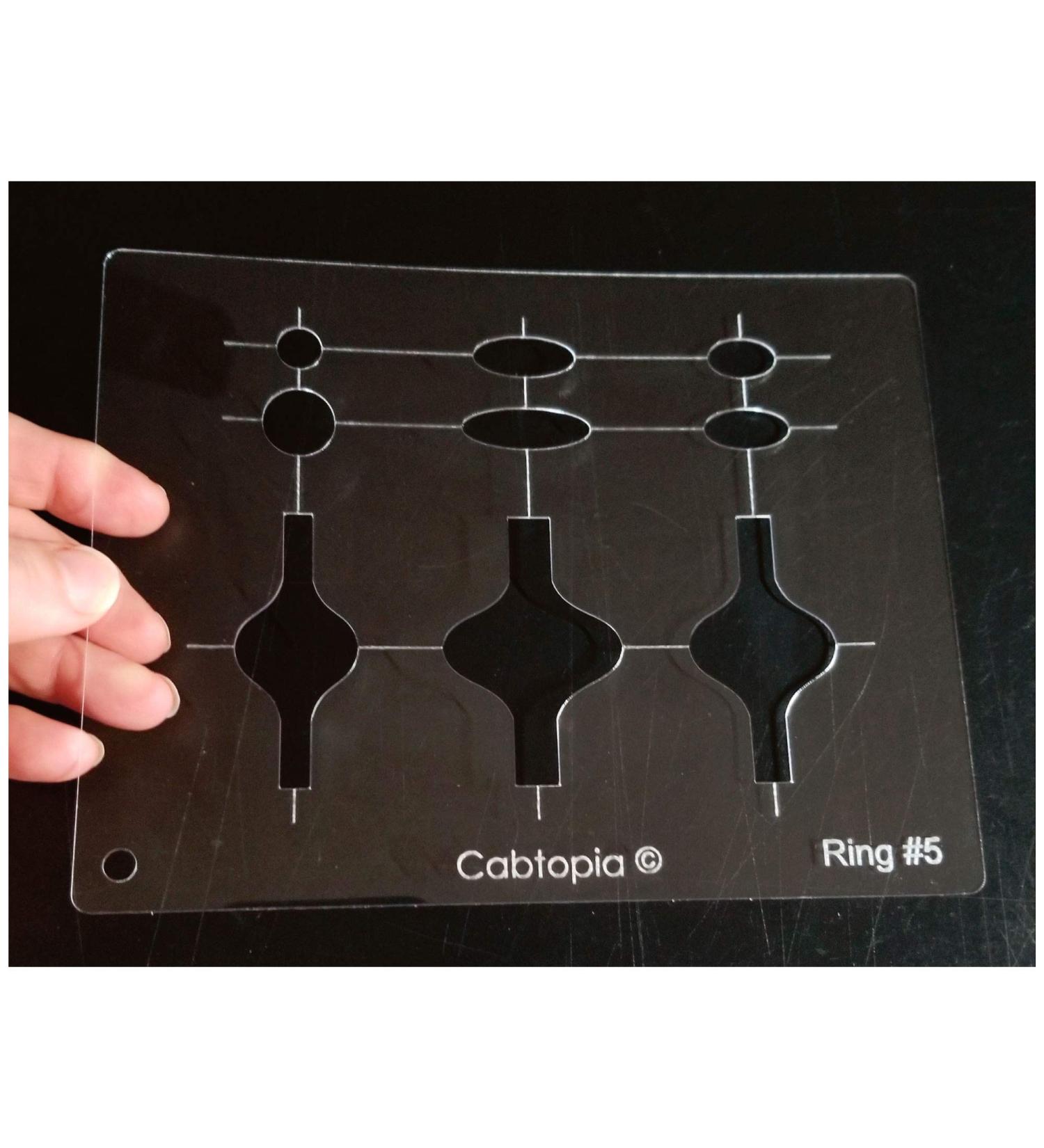 Cabtopia Jewelry Design Stencil - Ring 5 Template - Buy Online on GoSupps.com