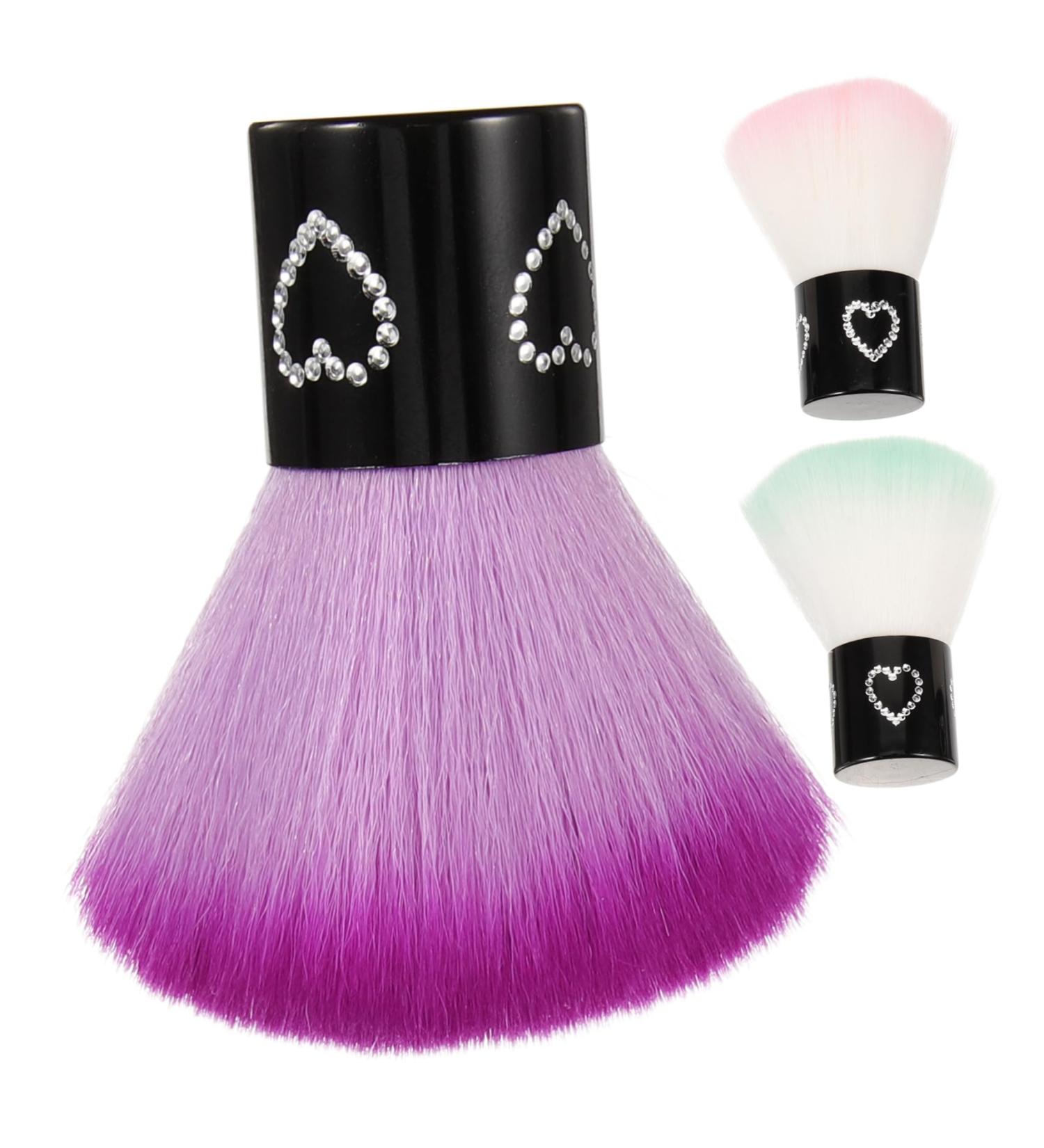 3pcs Blush Brush Loose Powder Nail Makeup Brush Make up Brush Blusher Nail Cleaning Nail Dust Brush Foundation Dense Travel Fiber Wool Powder Brush - Buy Online on GoSupps.com
