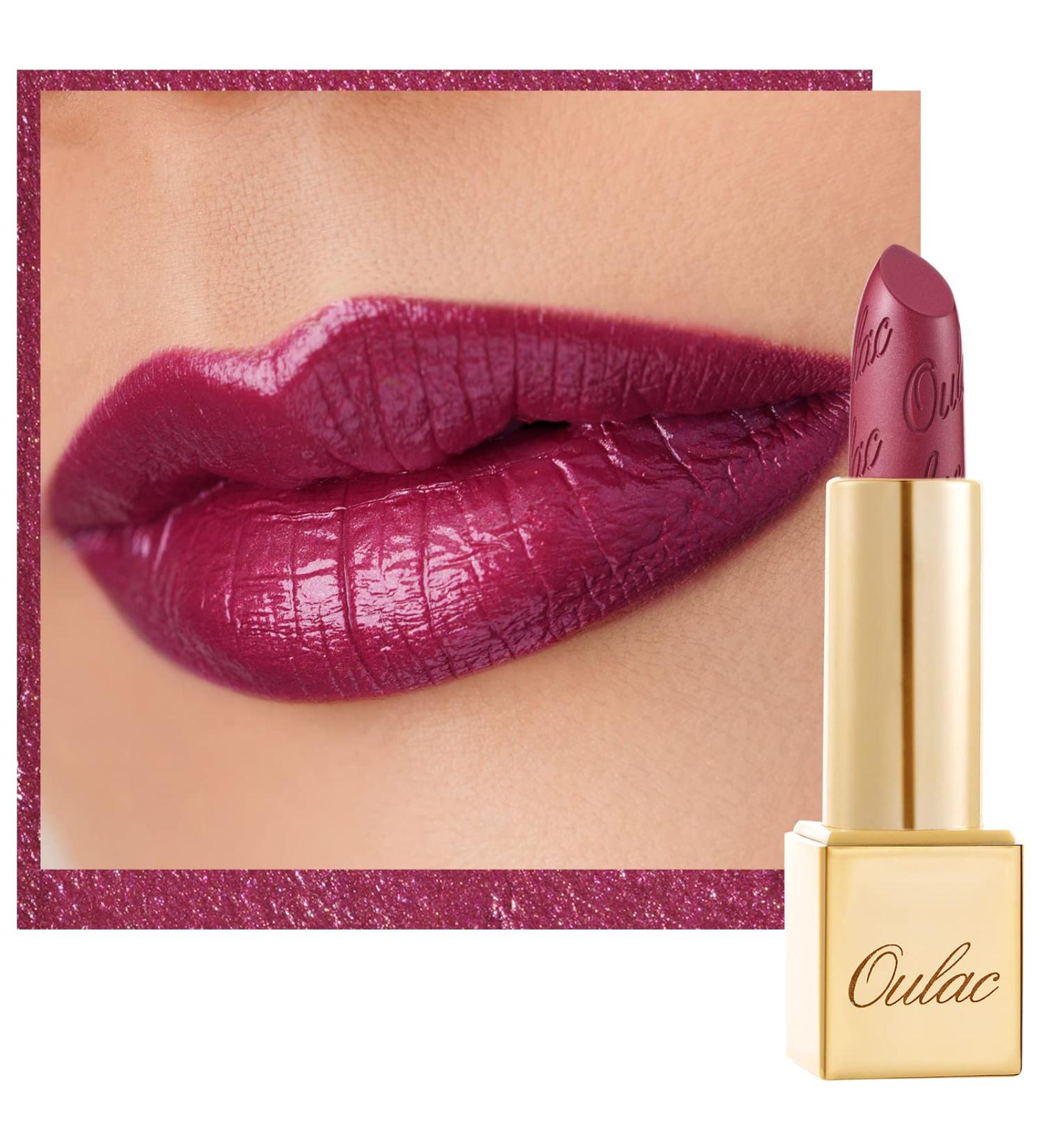 Oulac Love Particle Metallic Burgundy Lipstick - Vegan & Cruelty-Free High Impact Lipcolor 4.3g/0.15oz - Buy Online on GoSupps.com