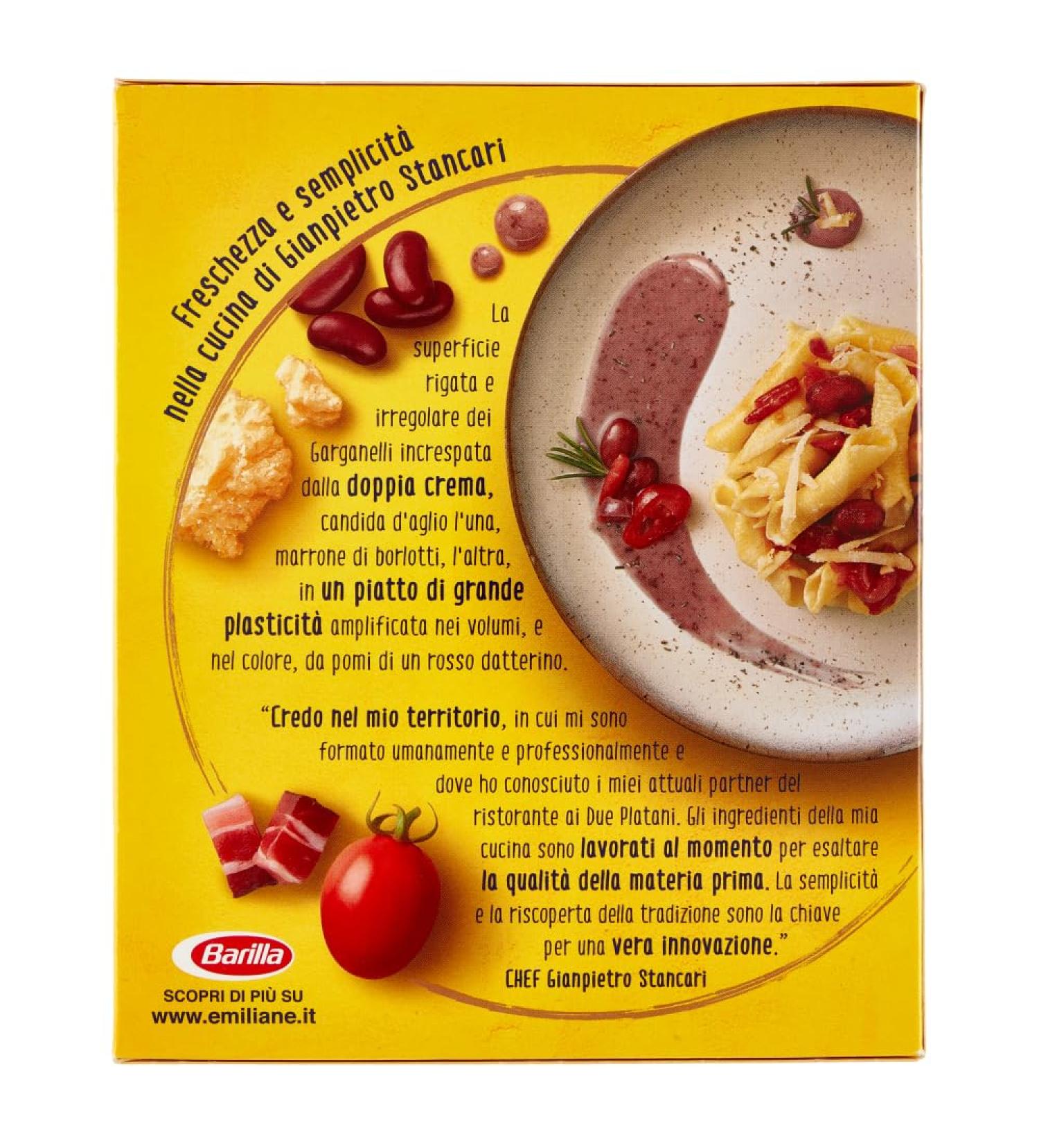  Italian Gourmet E.R. Barilla Egg Pasta Le Emiliane Garganelli Egg Pasta 250g + Italian Polpa Gourmet 400g Set of 6 - Buy Online on GoSupps.com