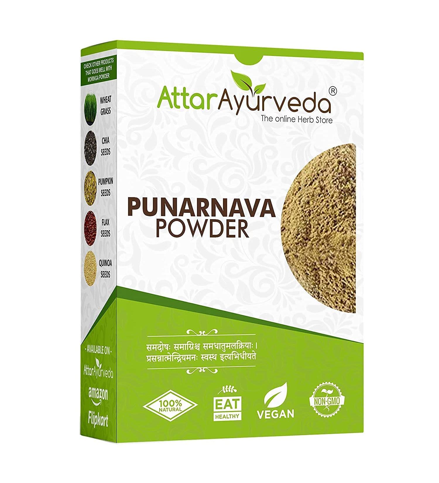 CROW Attar Ayurveda Punarnava Powder for Kidney Rejuvenation - 250g | Natural Herbal Remedy - Buy Online on GoSupps.com