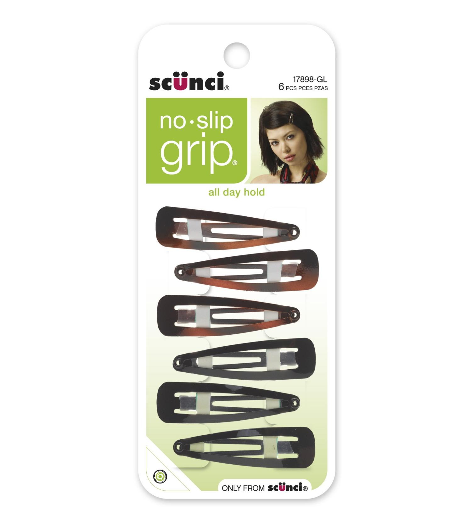 Scunci No Slip No Damage Snap Clips - 6 Pack | Unisex Hair Accessories - Buy Online on GoSupps.com