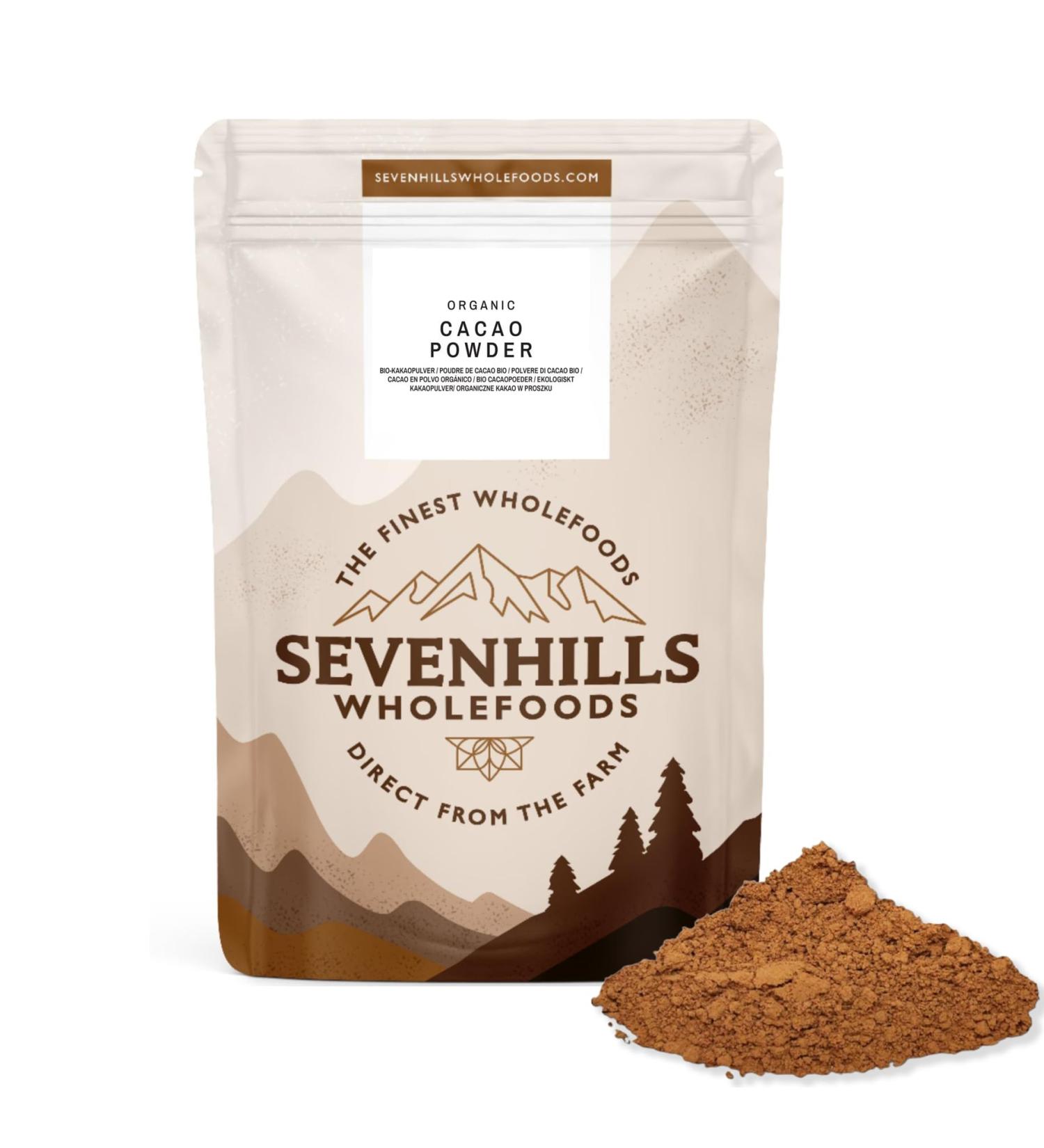 Sevenhills Wholefoods Organic Cocoa Powder 1.8kg - Buy Online on GoSupps.com
