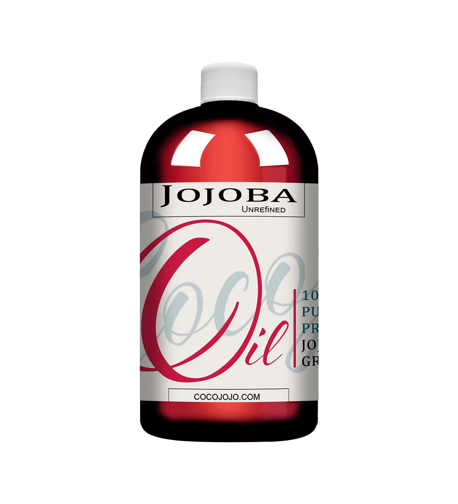 16oz Cold Pressed Unrefined Jojoba Oil - 100% Pure Natural Carrier Oil for Face, Hair, and Body - Moisturizer, Makeup Remover, Soap Making - Packaging May Vary - Buy Online on GoSupps.com