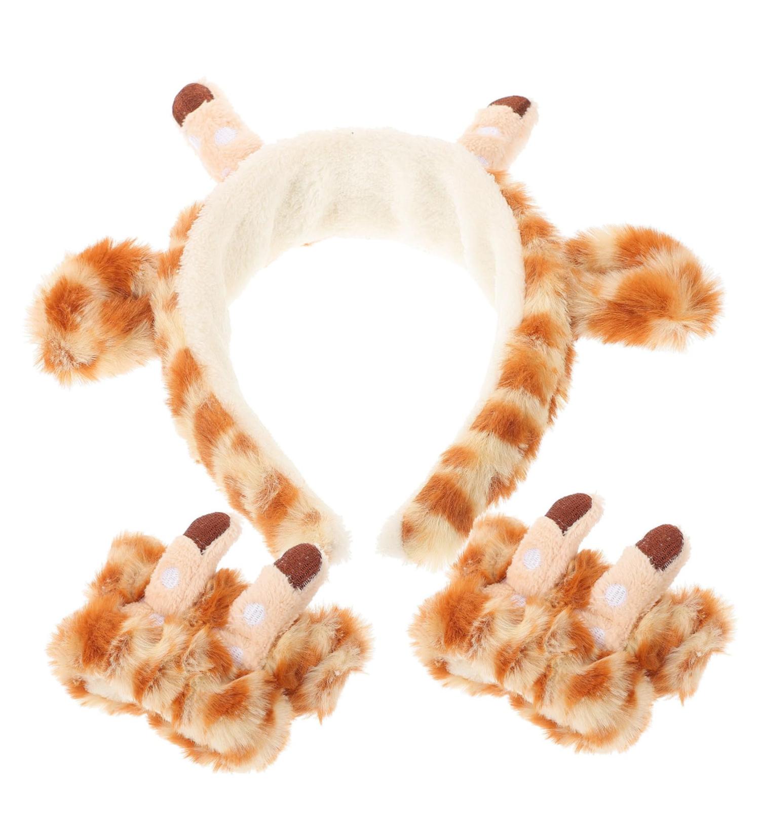 Beavorty 3 Sets Headband Wrist Strap Salon Headband Water Absorbing Wristbands Makeup Headband for Washing Face Women Hair Band Creative Washing Headband Decorative Hairband Skincare Plush - Buy Online on GoSupps.com