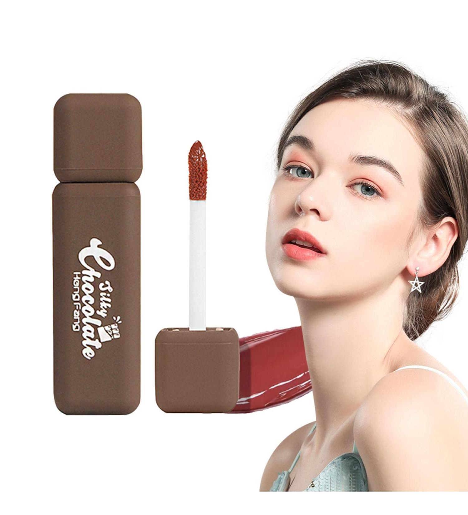  JPSDOWS Matte Mist Lipstick Long Lasting Moisturizing Matte Lipstick | Rich Stylish Chocolate Moisturizing Lipstick for Girls Women Teens with Dry Lips - Buy Online on GoSupps.com