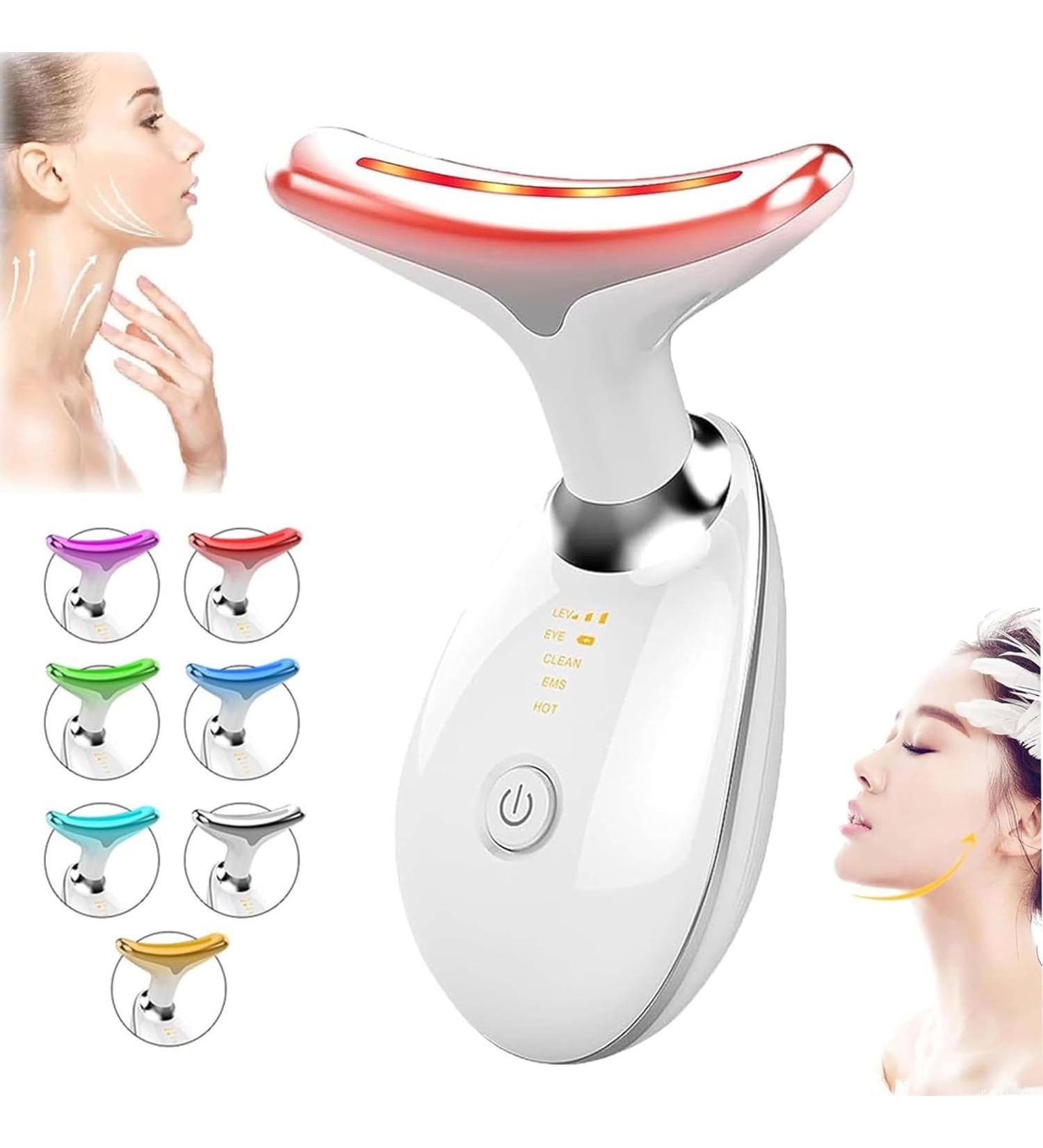 7 Mode Face & Neck Lifting Massager | Electric EMS Massage for Skin Tightening & Toning | Women's Facial Firming Tool - Buy Online on GoSupps.com