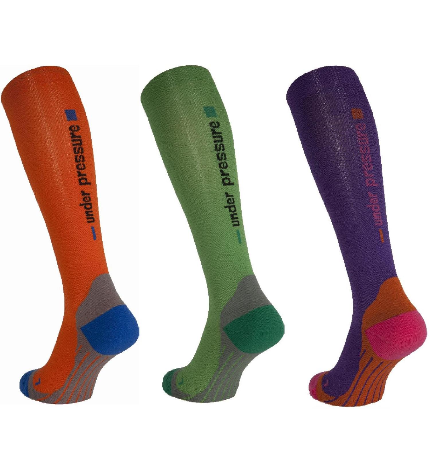 Buy 'Under Pressure' Sport Compression Socks - 20-22mmHg for Running | High Quality Made in Germany | Violet Size 39-42 - Buy Online on GoSupps.com