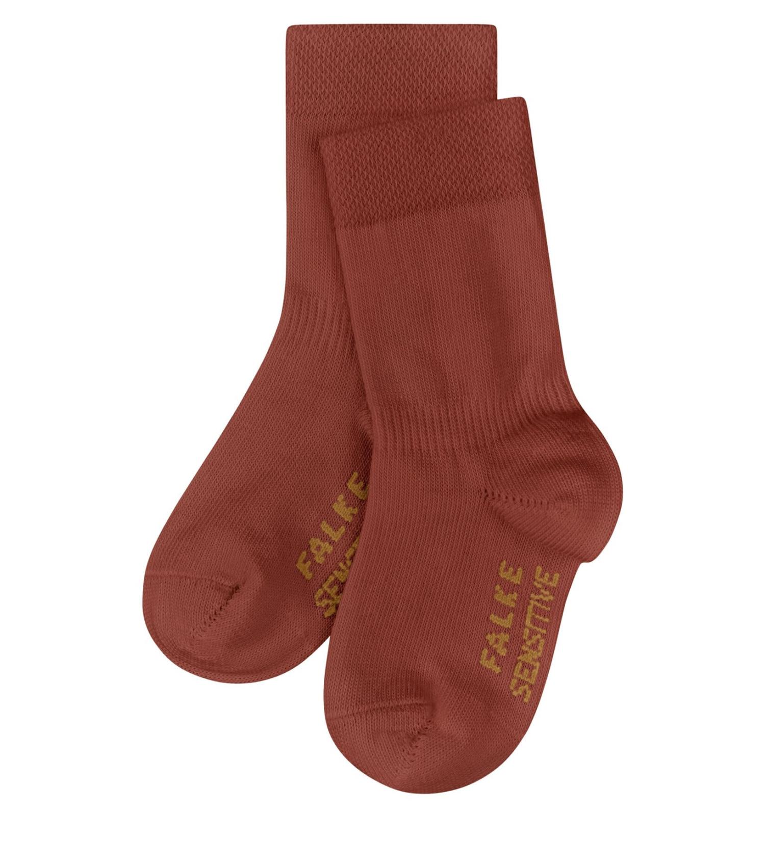 FALKE Unisex Baby Cotton Soft-Top Socks | Gentle Grip & Elasticated Ankle | Sensitive 0-6 Months | Red (Tangerine) | Eco-Friendly - Buy Online on GoSupps.com