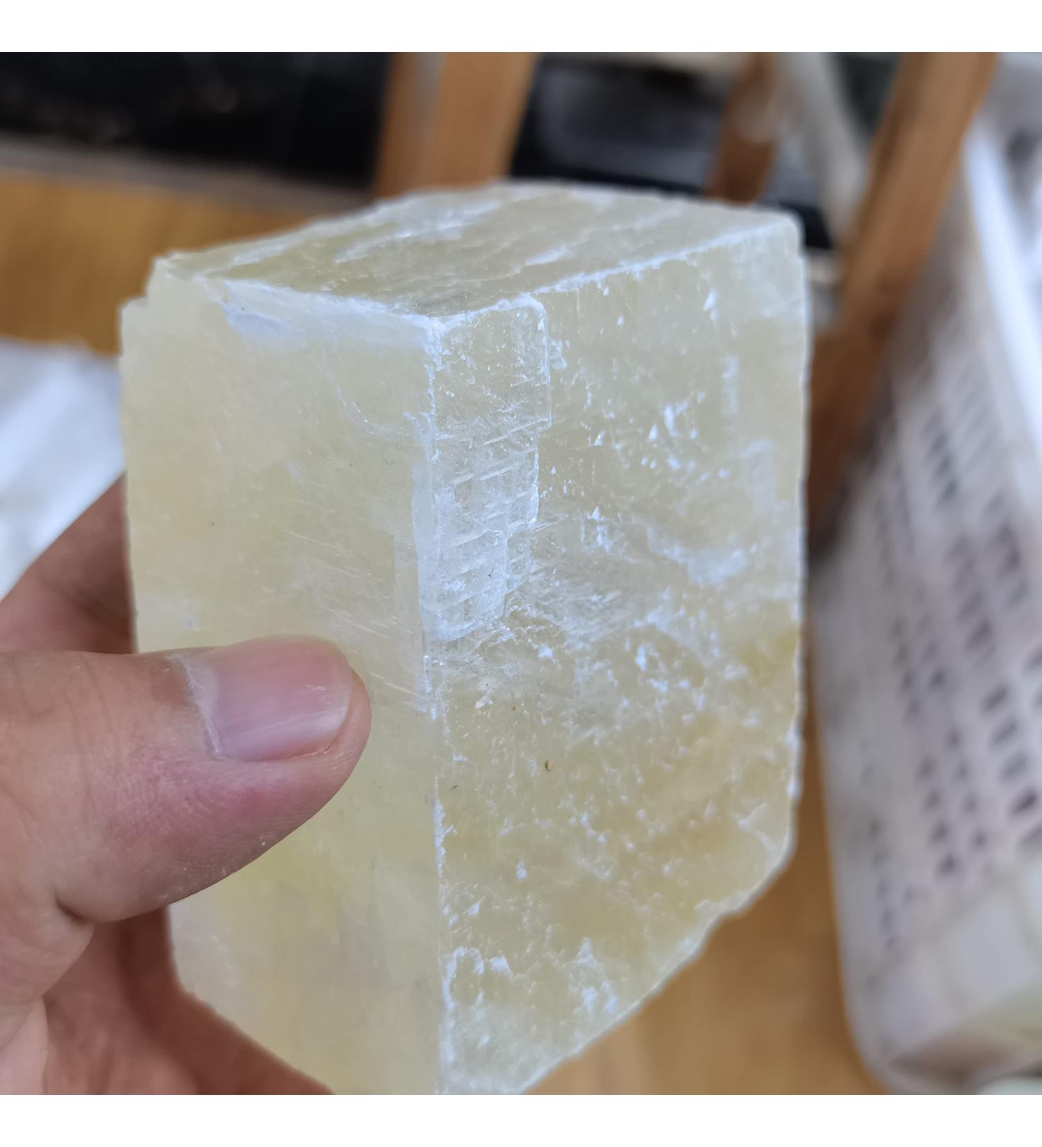 Natural Crystal Rough Natural Crystal 200-900g Natural Transparent Yellow Optical Calcite Orange Crystal Stones and Rough Specimen Gemstone Specimen (Size : 200-250g) - Buy Online on GoSupps.com