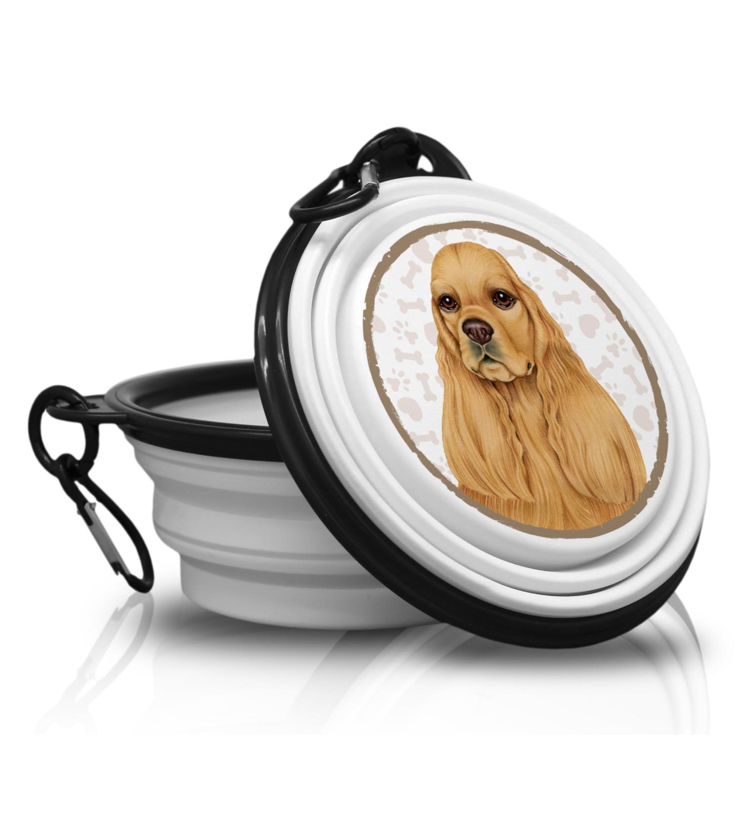 15. Portable Cocker Spaniel Drinking Bowl - Foldable Pet Bowl with Carabiner for On-the-Go | Unique & Handy Design - Buy Online on GoSupps.com