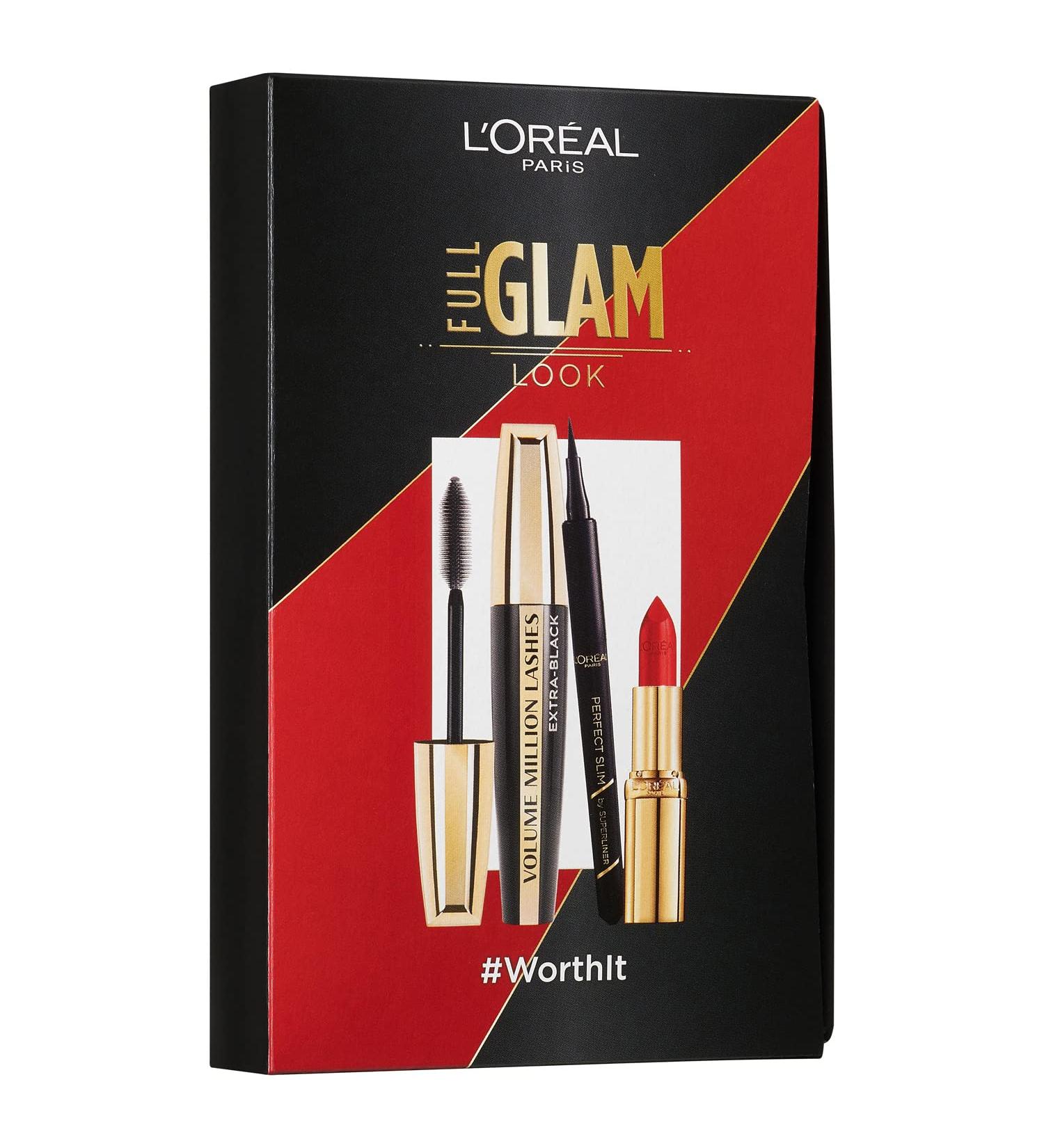 L'Or al Paris Makeup Set - Volume Million Lashes Mascara Superliner & Color Rich Lipstick | International Shipping - Buy Online on GoSupps.com