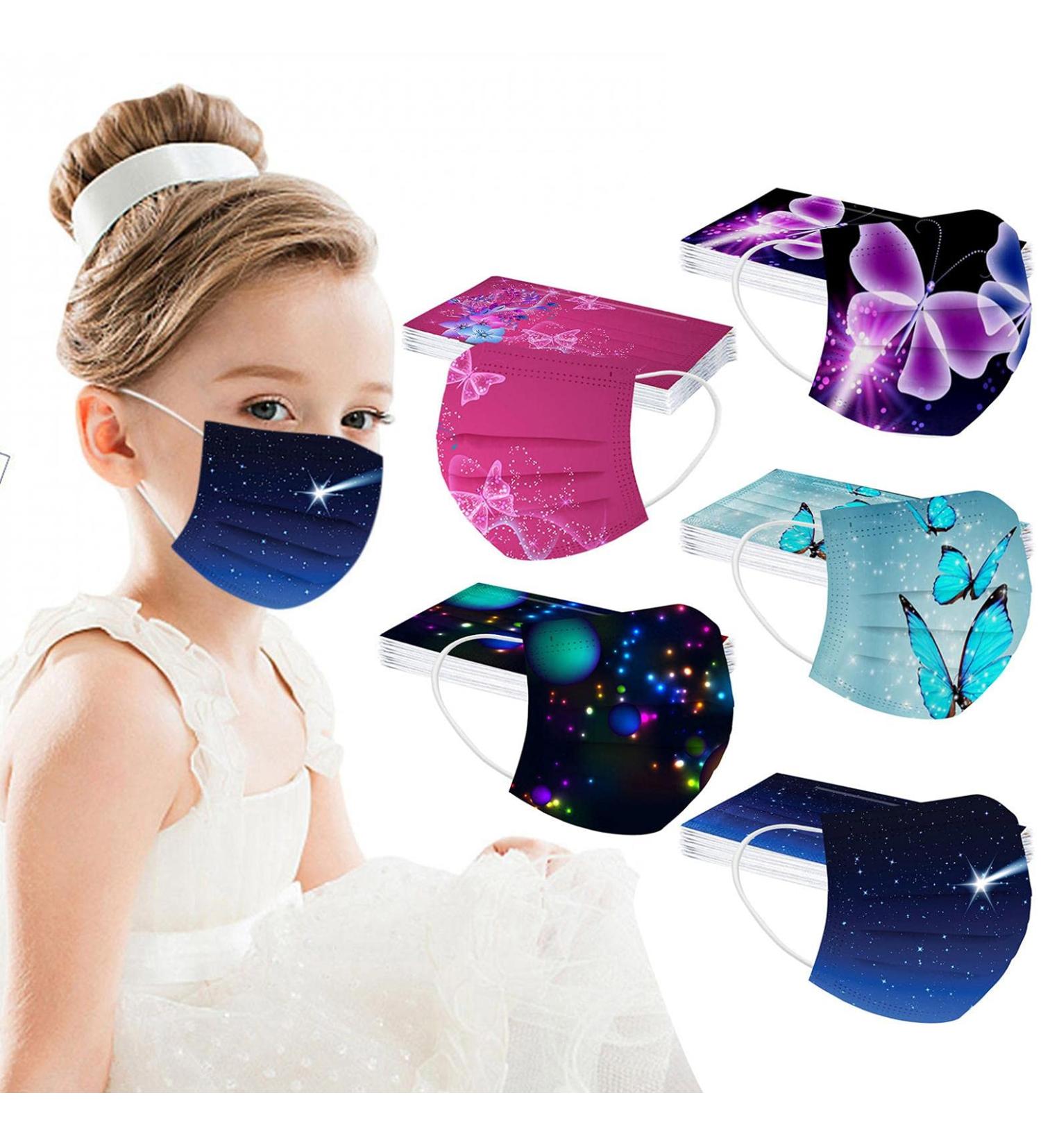 Celendi 50pcs Kids Disposable_Face_Mask 3 Ply Children_Masks Protection Breathable Kids_Mask Anti Dust Back to School Supplies - Buy Online on GoSupps.com