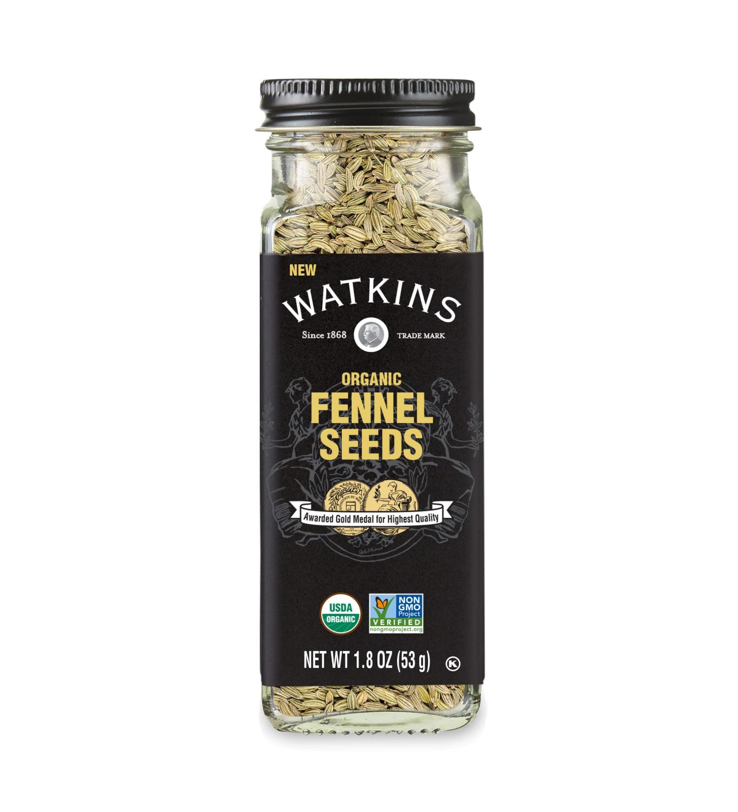 Organic Fennel Seeds - 1.8 oz | Watkins | 1-Pack - Buy Online on GoSupps.com