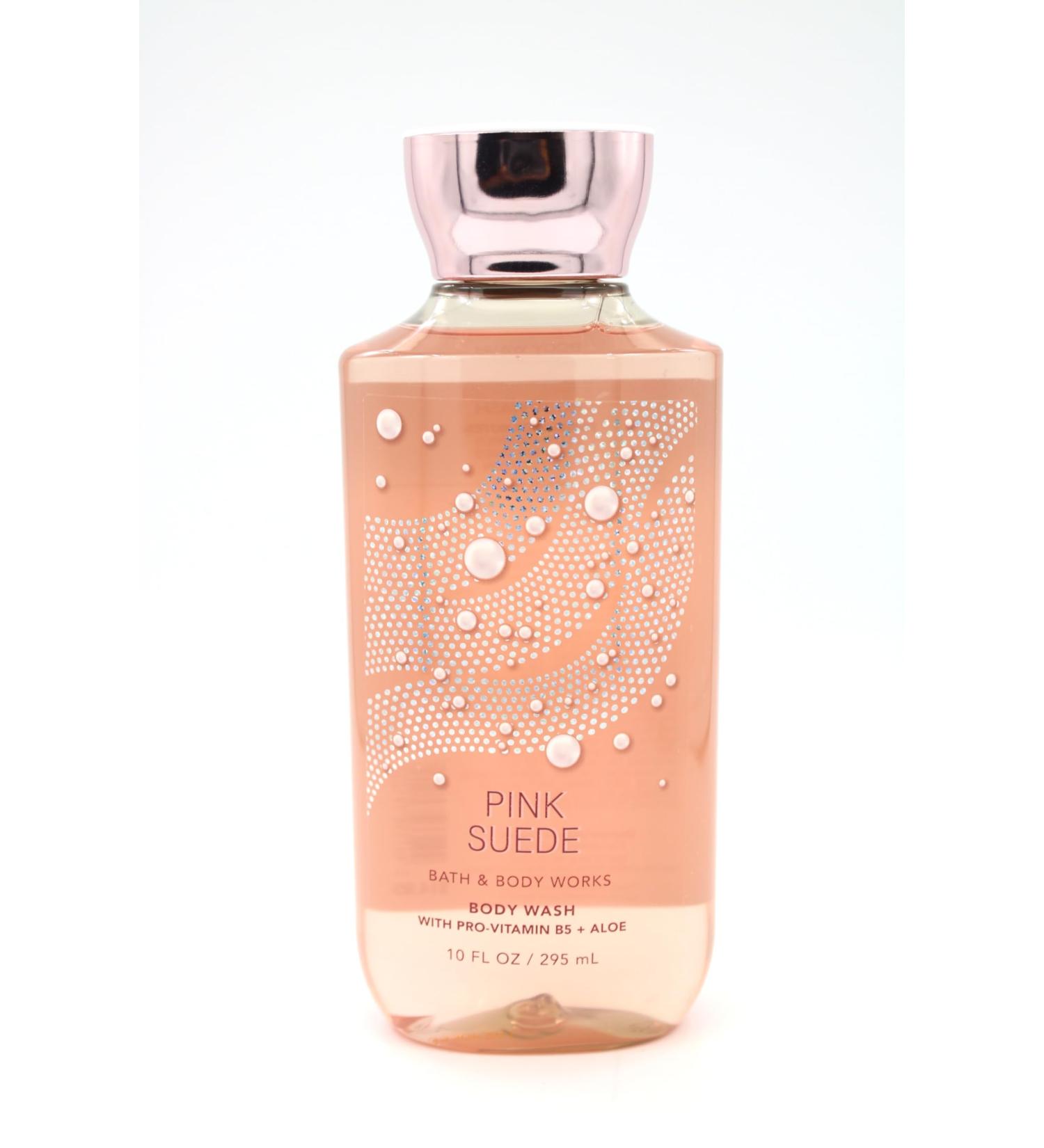 Pink Suede Bath and Body Shower Gel Body Wash 10 fl oz