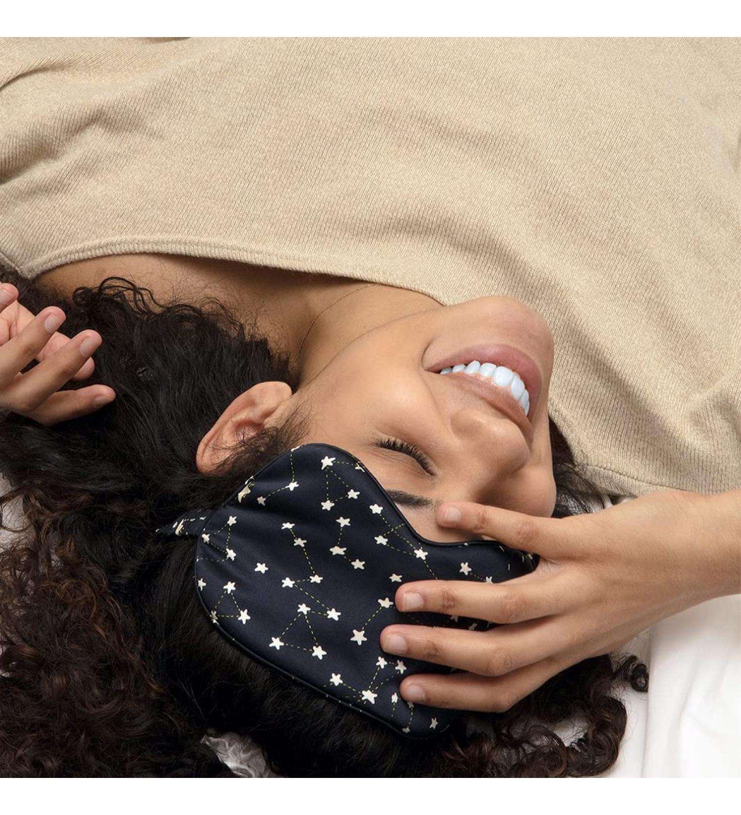 Brooklinen Mulberry Silk Eye Mask - Celestial Blue | Luxurious Sleep Aid - Buy Online on GoSupps.com