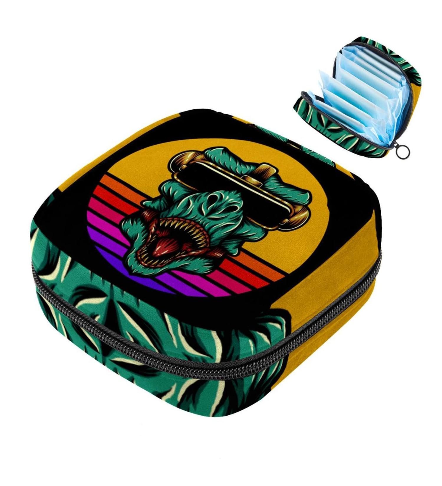 Buy Stylish Portable Women's Bags for Menstrual Cups & Pads | Trendy Dinosaur Designs for Teens - Buy Online on GoSupps.com