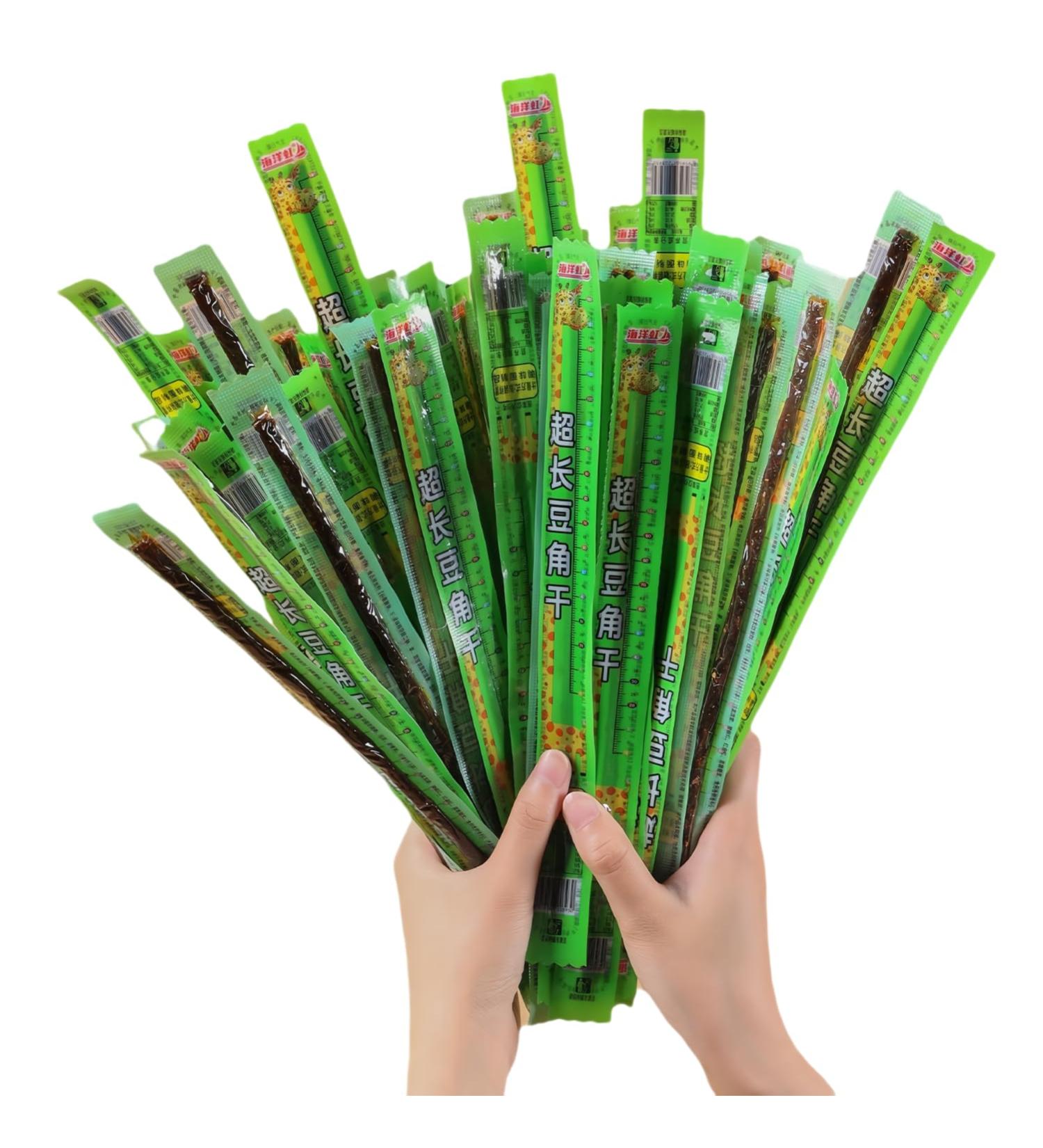 MKSDDF - Latiao Extra Long Spicy Strips Casual Sweet & Spicy Fresh Snacks Popular Spicy Strips Chinese Snacks Asian Snacks 12g x 10 strips Latiao - Buy Online on GoSupps.com