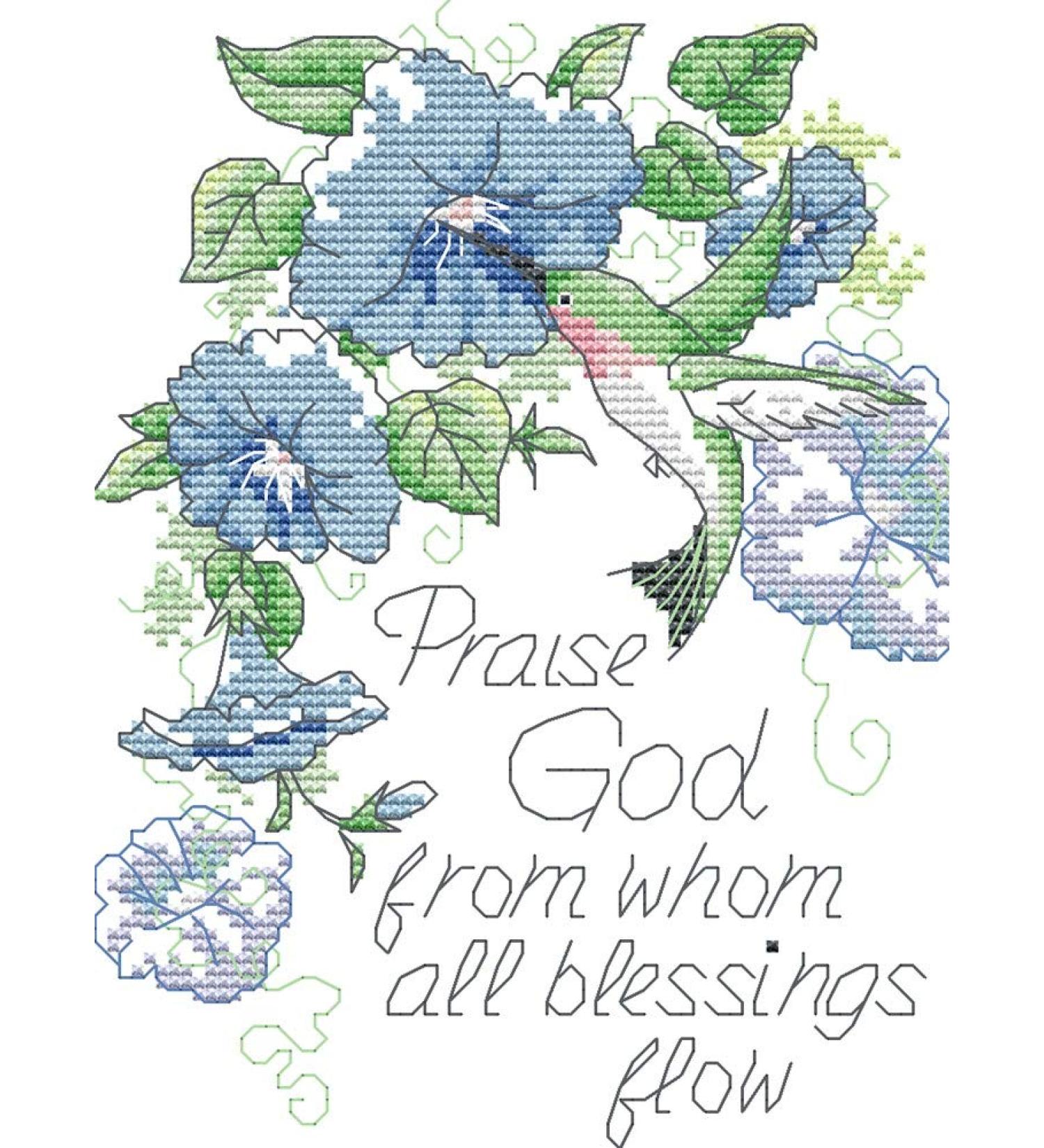 Praise God Counted Cross Stitch Kit - Easy Patterns for Embroidery - Awesocrafts Quotes Collection - Buy Online on GoSupps.com