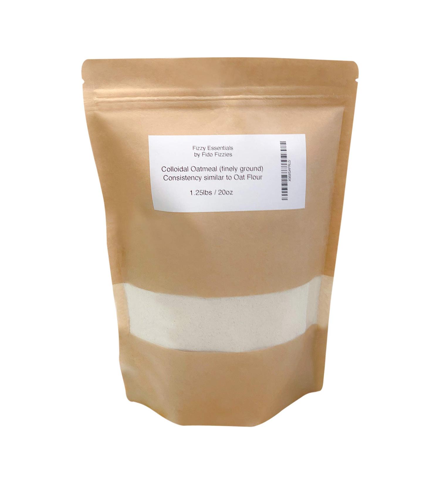 Fizzy Essentials Colloidal Oatmeal - Finely Ground, Oat Flour Consistency - Buy Online on GoSupps.com