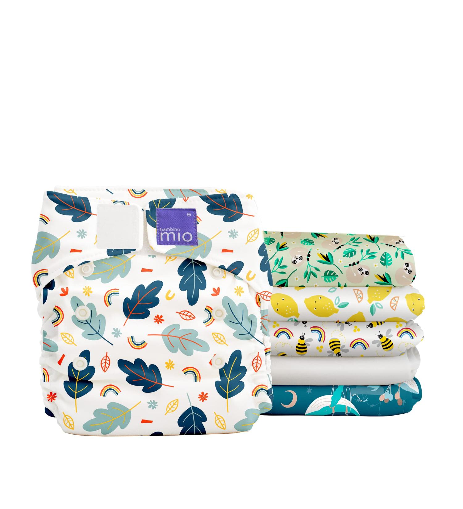 Bambino Mio Miosolo Classic Reusable Nappies Set Mix 2 - Eco-Friendly Cloth Diapers - Buy Online on GoSupps.com