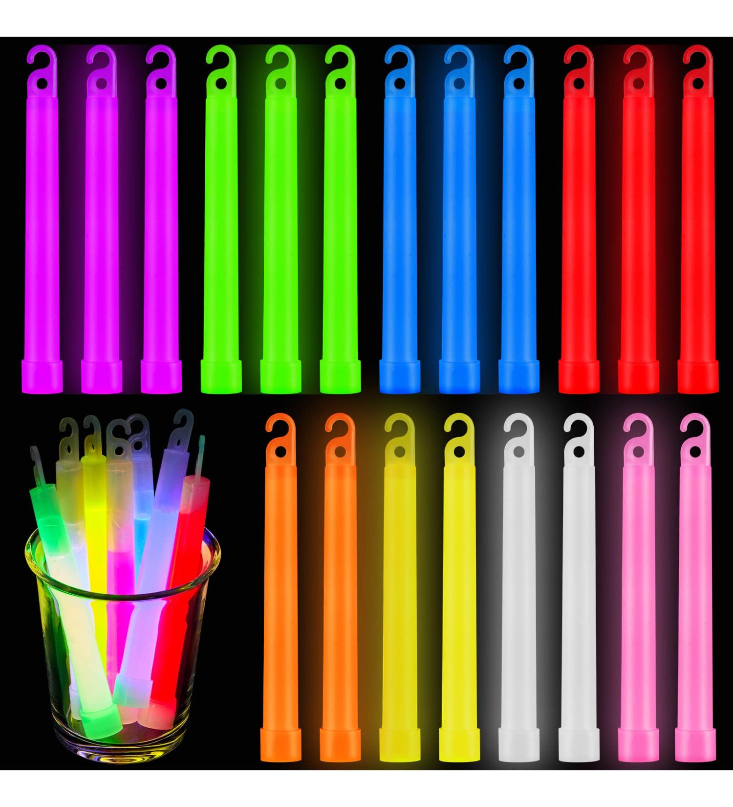 80-Pack 6 Inch Glow Sticks - Long-Lasting Bright Light Sticks for Emergencies, Camping, and Parties - Up to 10 Hours of Duration - Buy Online on GoSupps.com