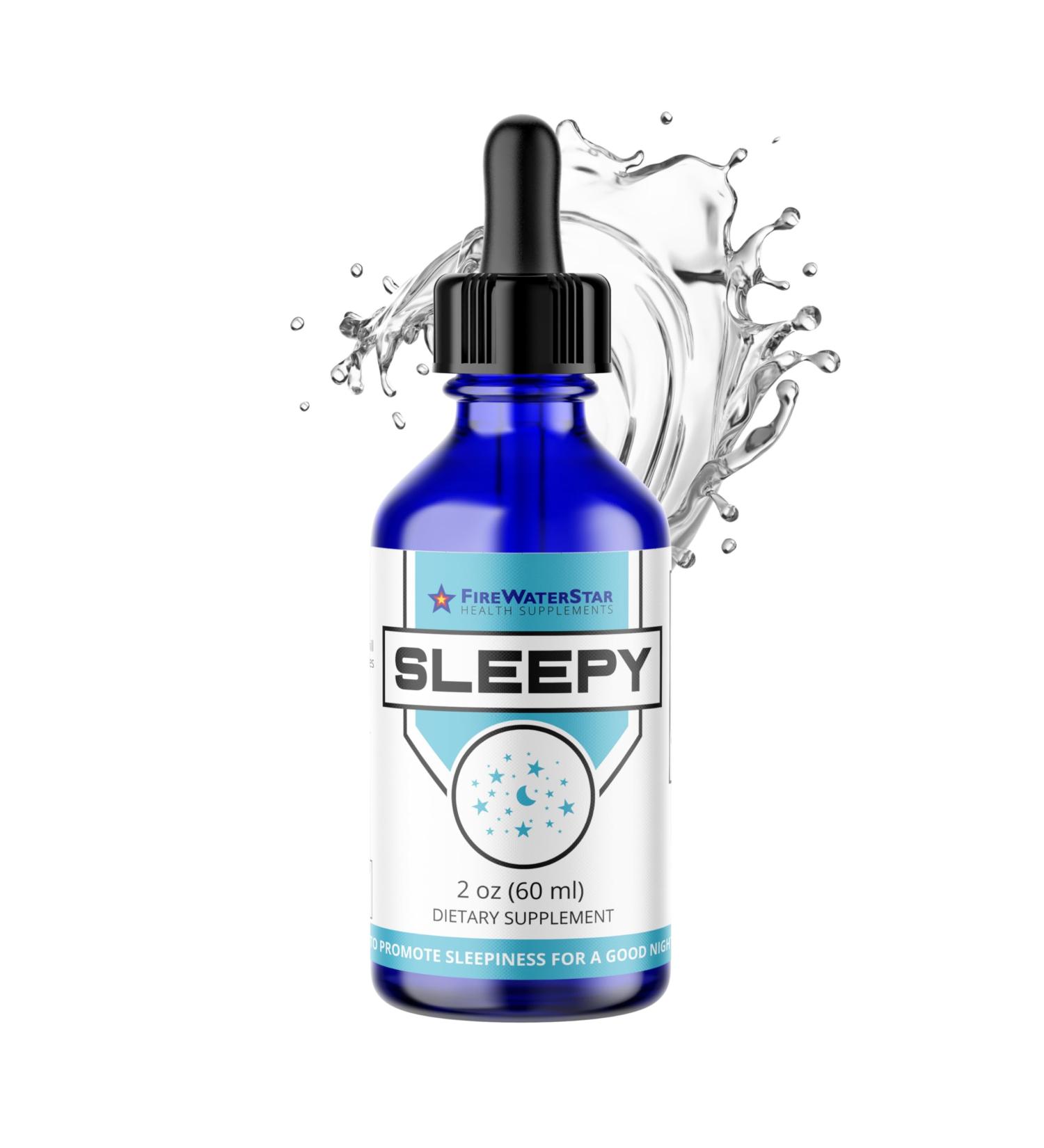 FWS Sleepy - Liquid Melatonin with Magnesium L-Theanine - Natural Sleep Aid - Fast Acting Liquid Drops - Helps You Get to Sleep and Stay Asleep for a Good Night's Rest - Adults Teens Kids - Buy Online on GoSupps.com