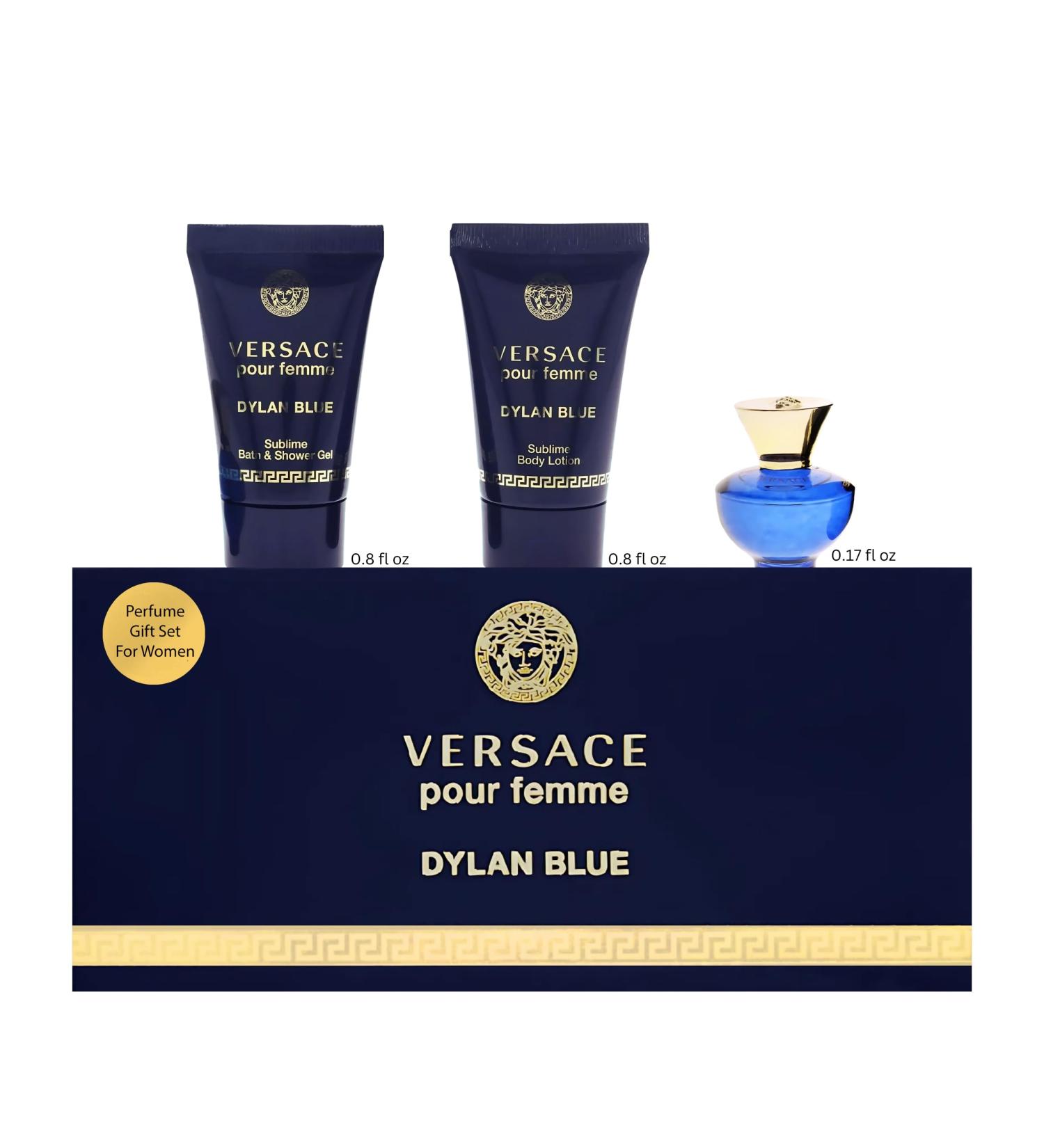Versace Dylan Blue 3 Piece Mini Gift Set For Women - Buy Online on GoSupps.com