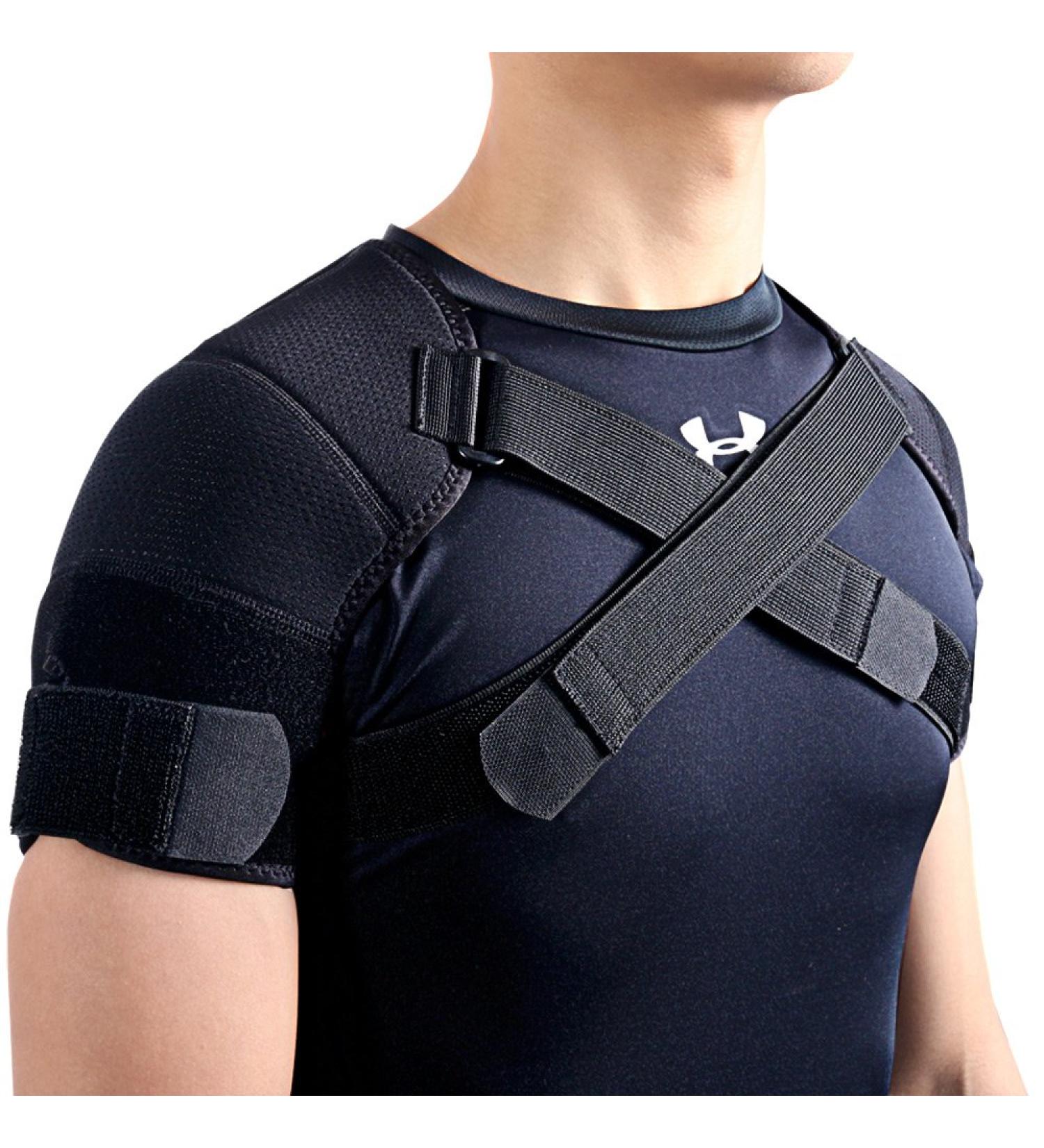Kuangmi Double Shoulder Support Brace Strap Neoprene Protector Size Large - Buy Online on GoSupps.com