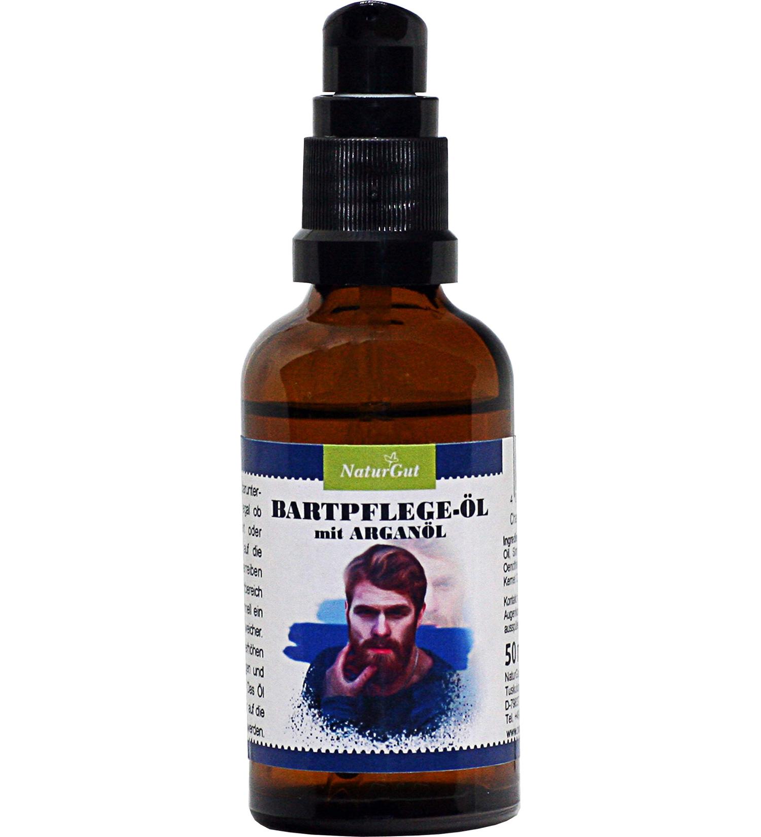 Premium Beard Care Oil with Argan Oil - Cedarwood & OakTree Fragrance | 50ml for Beard & Facial Skin - Buy Online on GoSupps.com