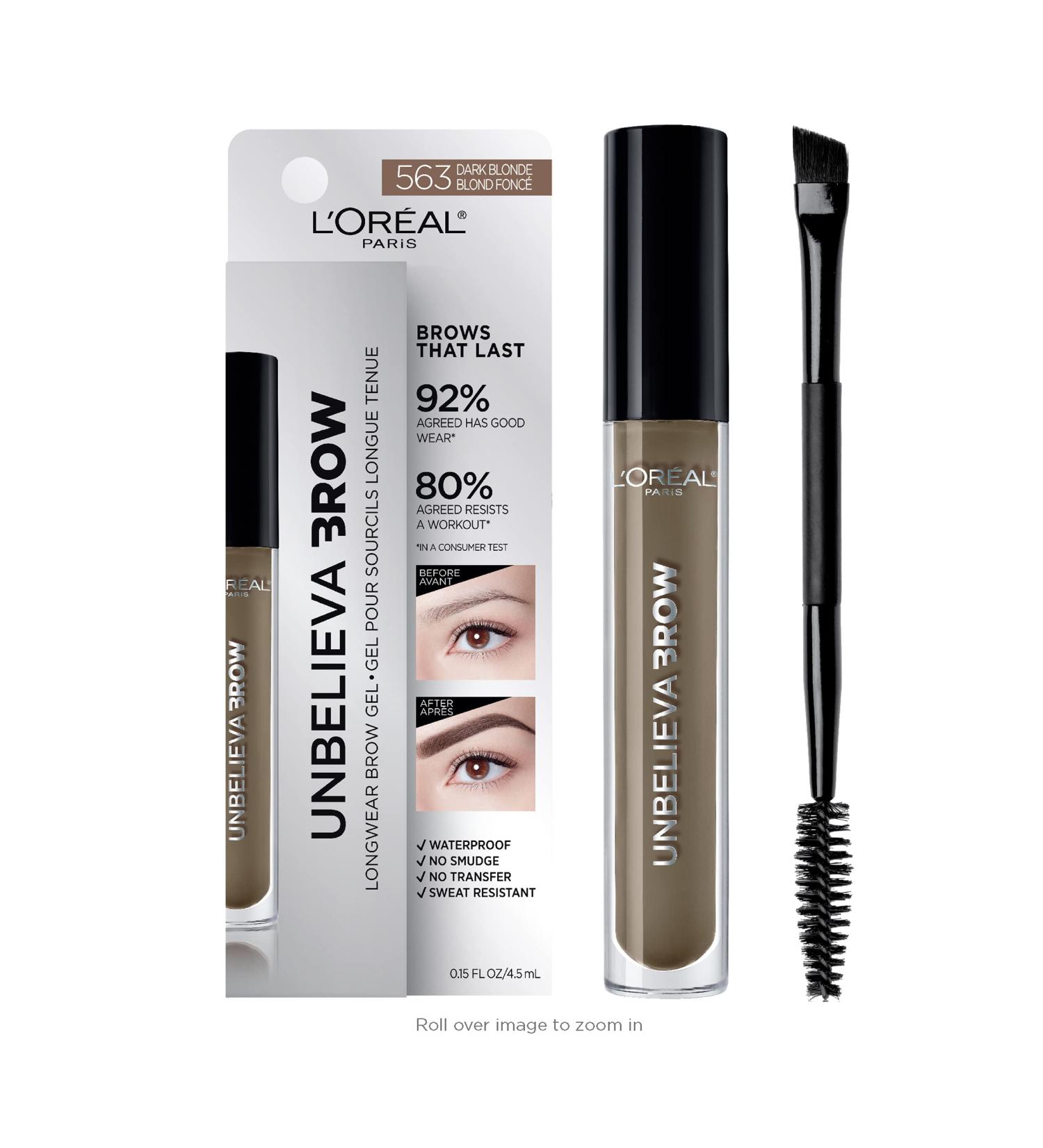 L'Oreal Paris Unbelieva-Brow Waterproof Tinted Brow Gel - Dark Blonde 563 | Longwear Perfect Brows - Buy Online on GoSupps.com
