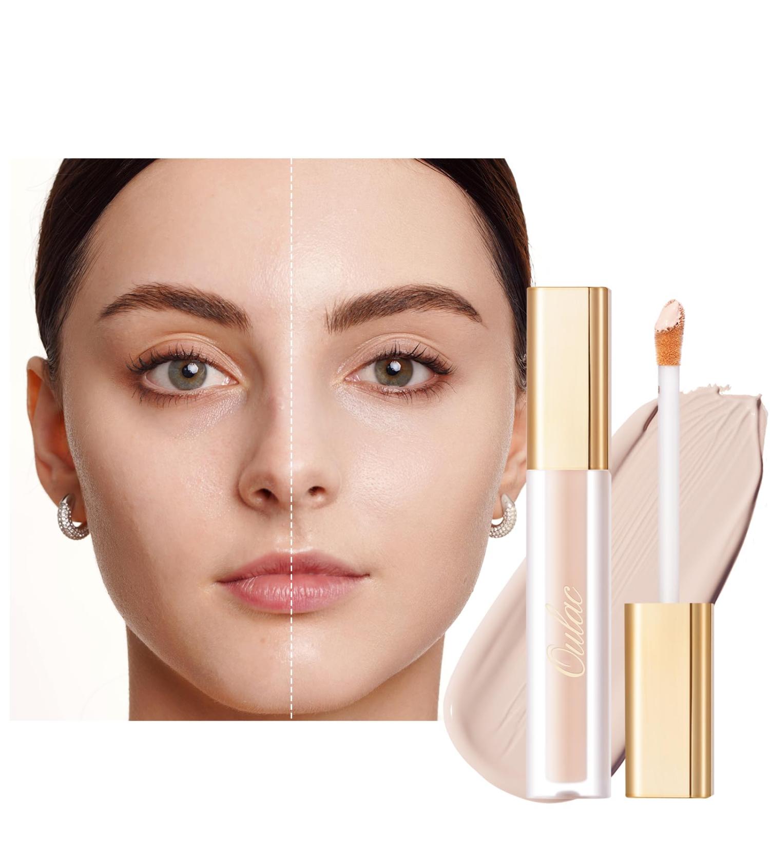 Oulac Anti-Dark Circles Concealer Makeup for Under Eye and Facial Blemishes Contains Hyaluronic Acid Moisturizing and Breathable Shade: W0 Fair 2ml - Buy Online on GoSupps.com