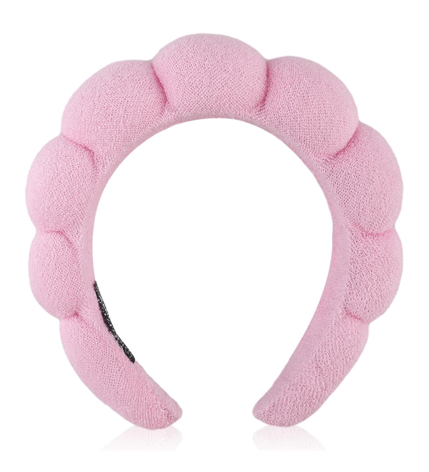 YUXIANLB Spa Headband for Women Sponge Headband for Washing Face Soft Skincare Headbands for Makeup Face Wash Headband Hair Accessories for Shower Makeup Skincare (Pink) - Buy Online on GoSupps.com