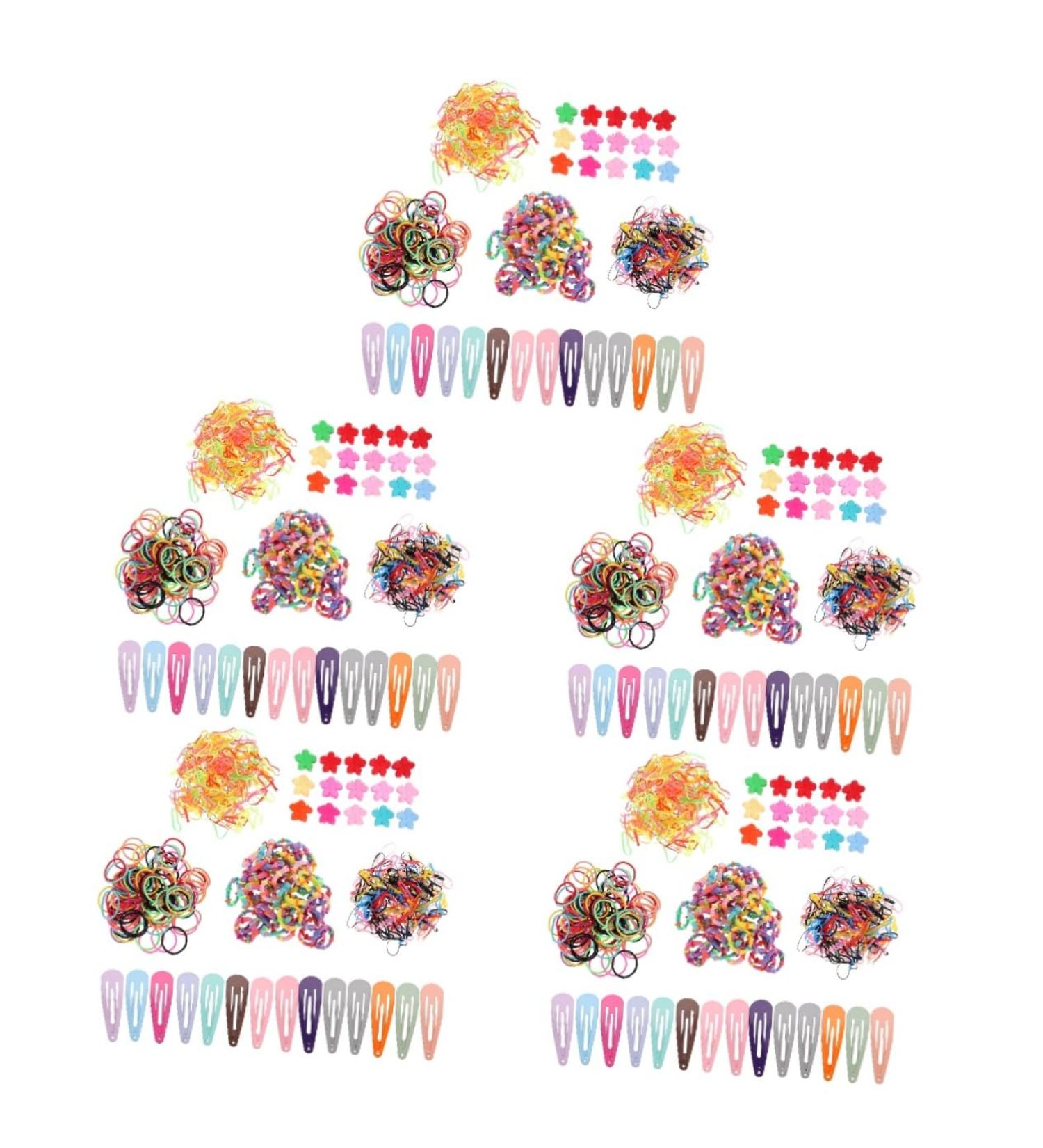 minkissy 5 Sets Children's Headgear Ponytail Holders Mini Hair Clamps Lovely Hair Rope Hair Clips Small Hairpins Small Hair Bangs Clips Kids Hair Accessory Kit Nylon Girl Baby Snap Clip - Buy Online on GoSupps.com