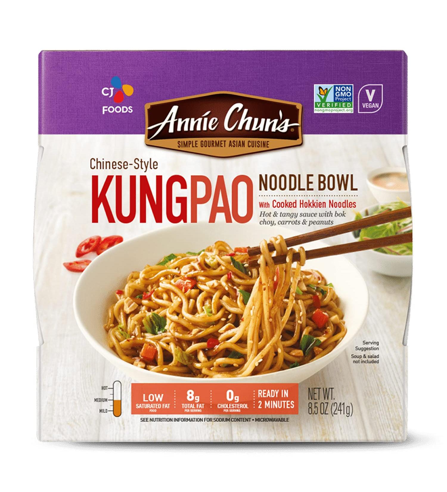 Annie Chun's Kung Pao Noodle Bowl 8.5 Oz - Vegan, Non-GMO, Pack of 6 - Buy Online on GoSupps.com