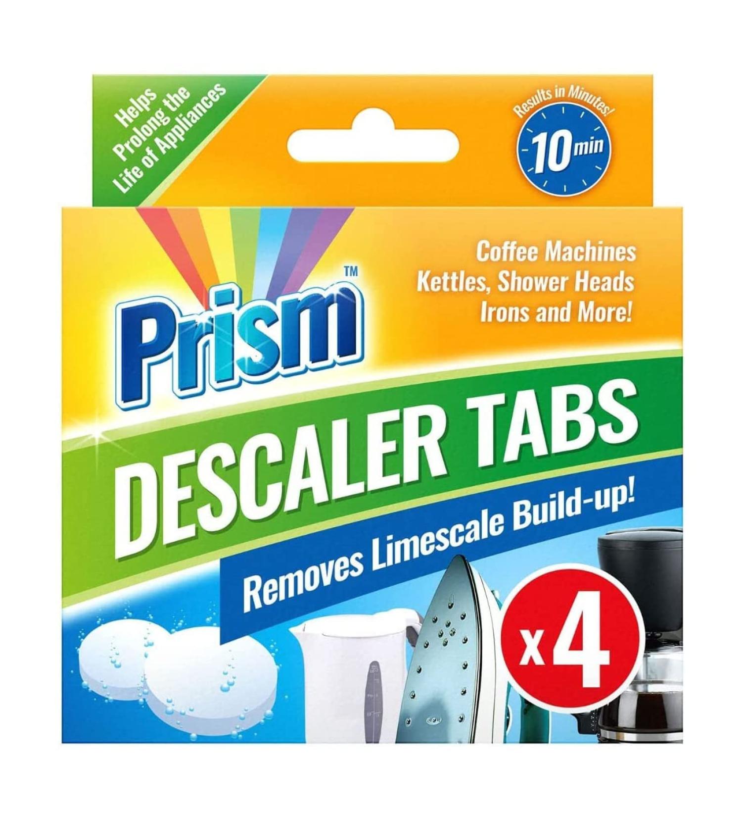 4 Descaler Tablets Limescale Remover Washing Machine Cleaner Dishwasher Cleaner Kettle Iron Cleaner Coffee Machine - Buy Online on GoSupps.com