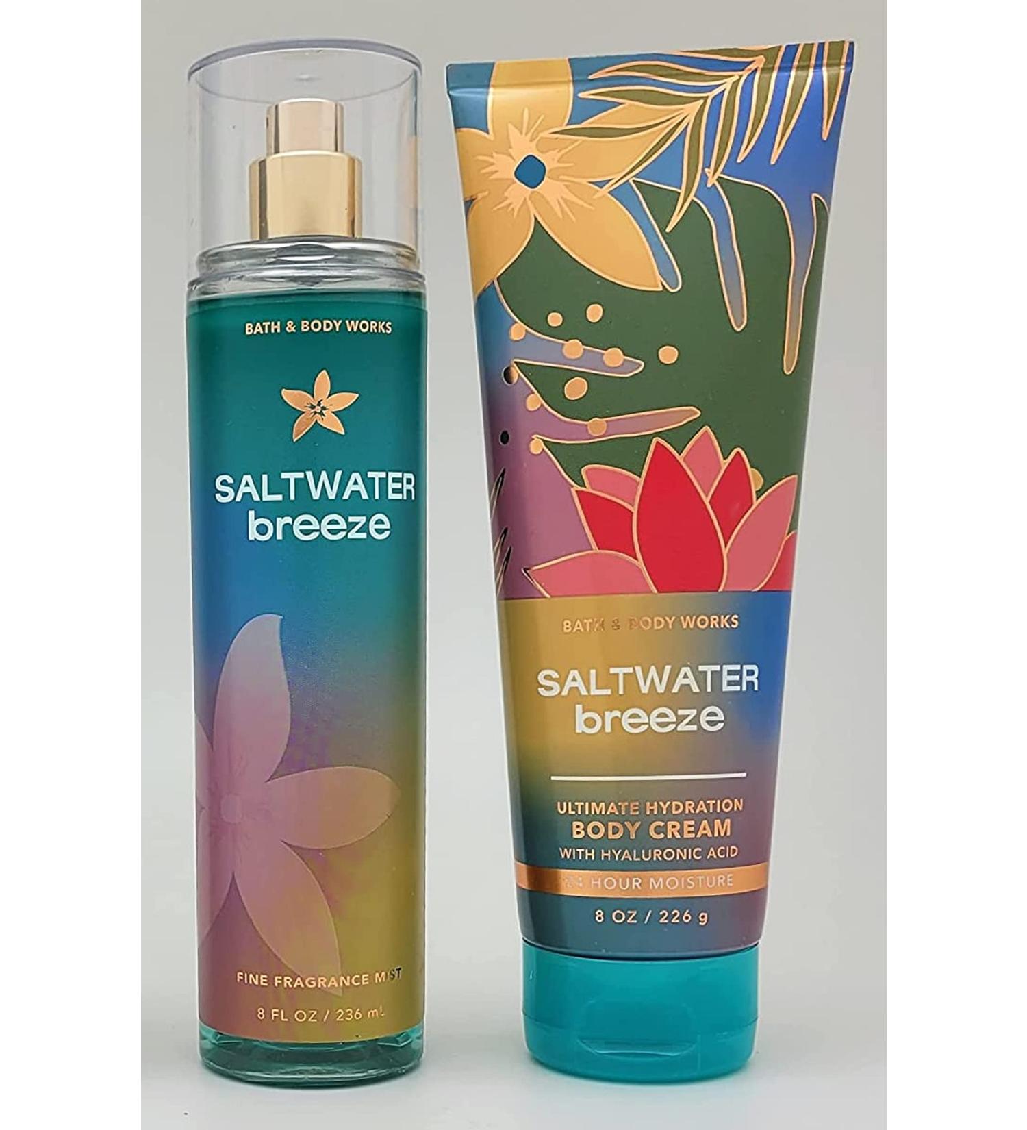 Bath and Body Works Saltwater Breeze Fine Fragrance Mist & Body Cream - Full Size 2020 - Buy Online on GoSupps.com