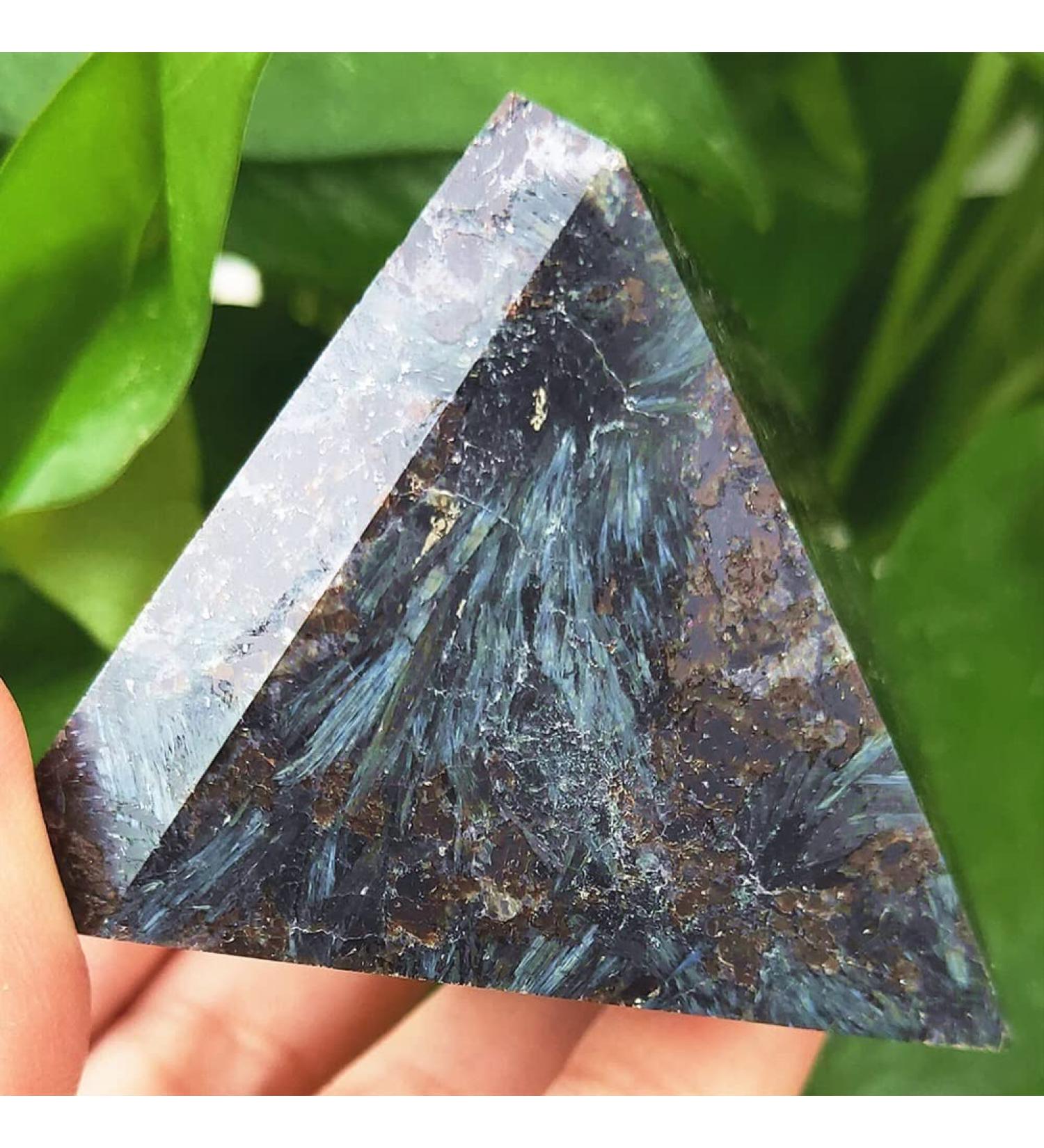 5cm Crystal Pyramid Natural Astrophyllite Garnet Quartz Point Gem Stone Minera Beautiful Crystal Ornaments Chakra Reiki Balancing - Buy Online on GoSupps.com