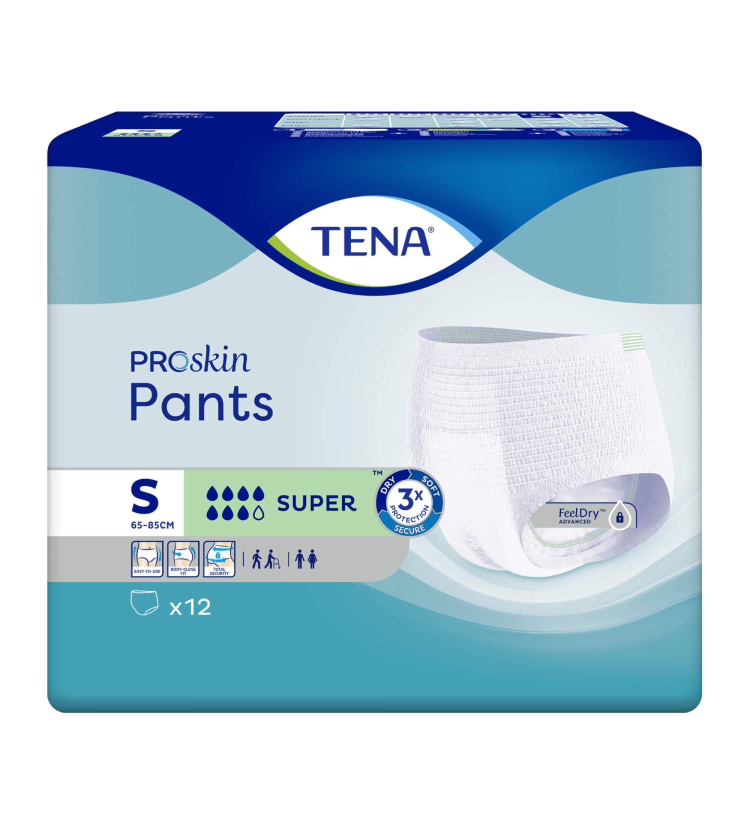 Tena Proskin Super Size S Pants - 12 Pieces Small - Buy Online on GoSupps.com