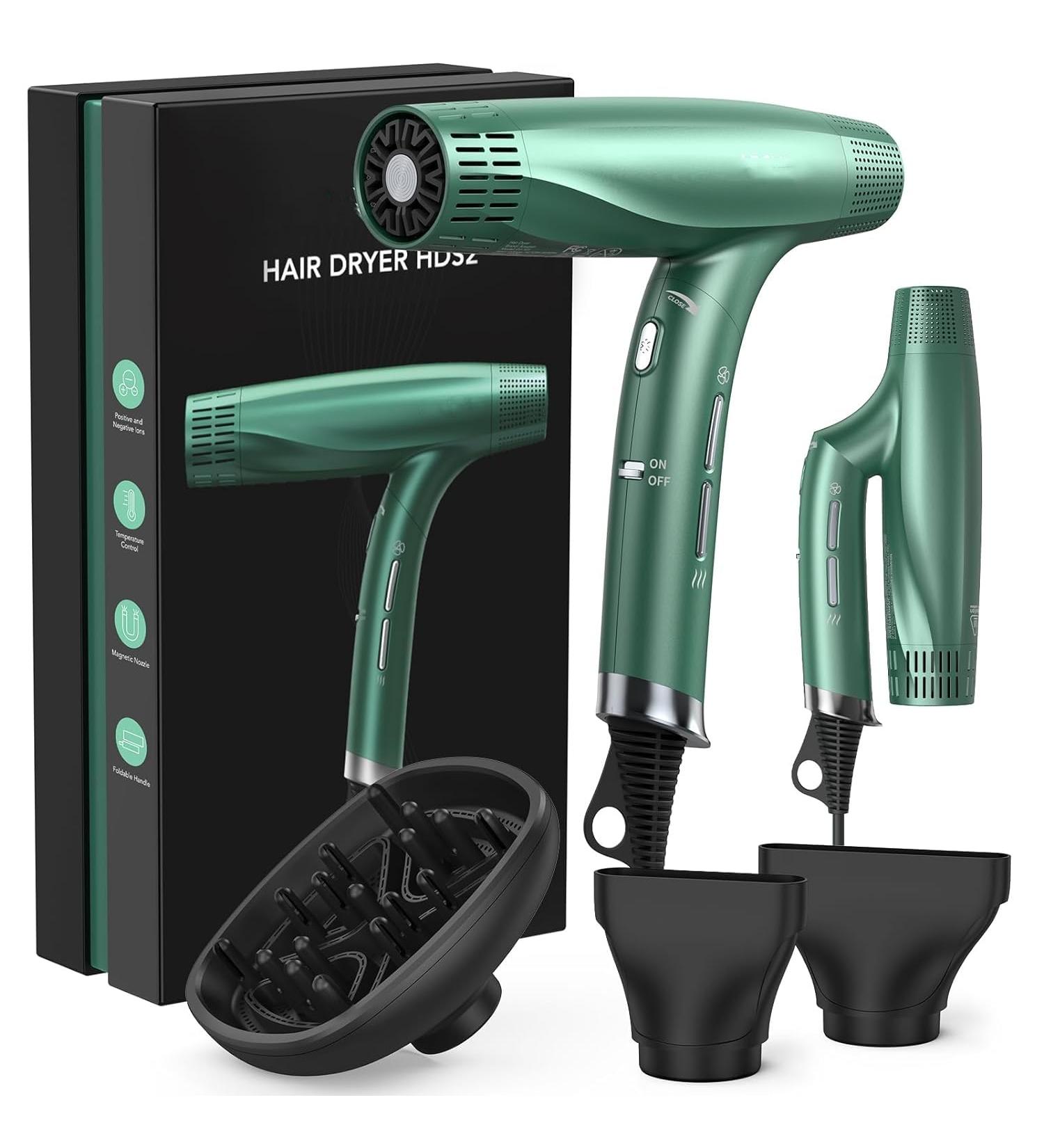 Buy High-Speed 110 000 RPM Hair Dryer - Ionic Low Noise 12 Modes Thermo-Control - Fast Drying Worldwide Shipping - Buy Online on GoSupps.com