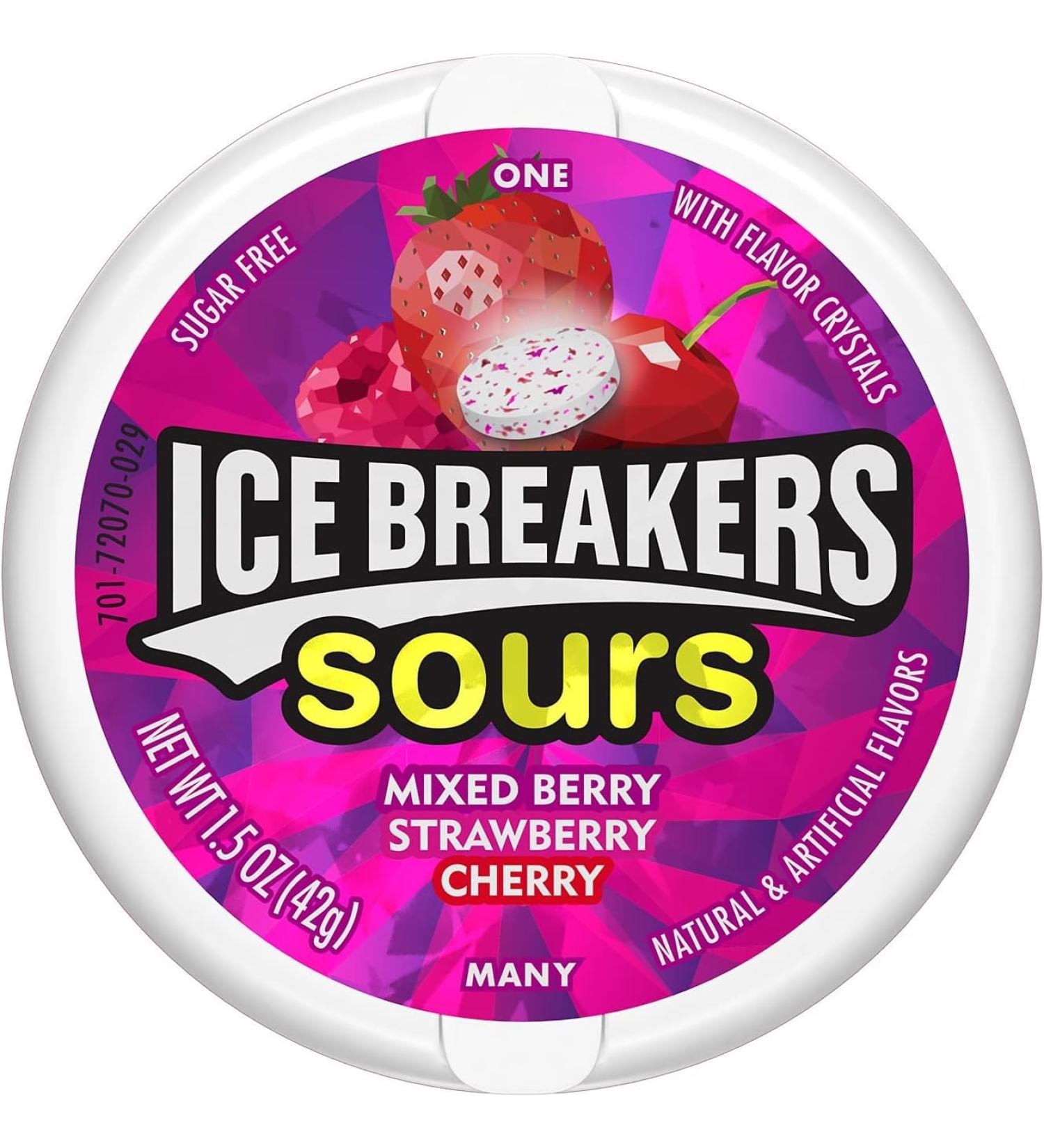 Ice Breakers Sours Wild Berry Sugar Free | 8 x 42g - Shop Now for International Shipping! - Buy Online on GoSupps.com
