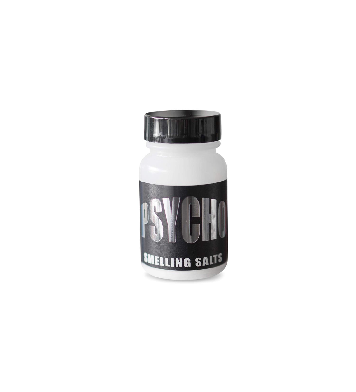 Psycho Smelling Salts Matte Black - Extreme Focus | Ammonia Inhalant for Athletic Performance - Single Bottle by Newton Health - Buy Online on GoSupps.com