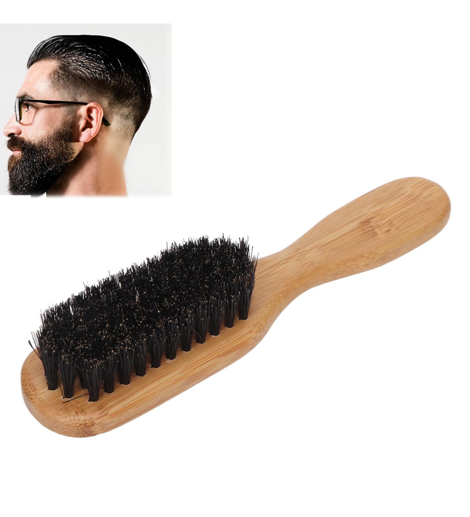 Premium Beard Brush | Reinforced Skin Wood Handle | Barber Shop Tool for Ultimate Beard Care - Buy Online on GoSupps.com
