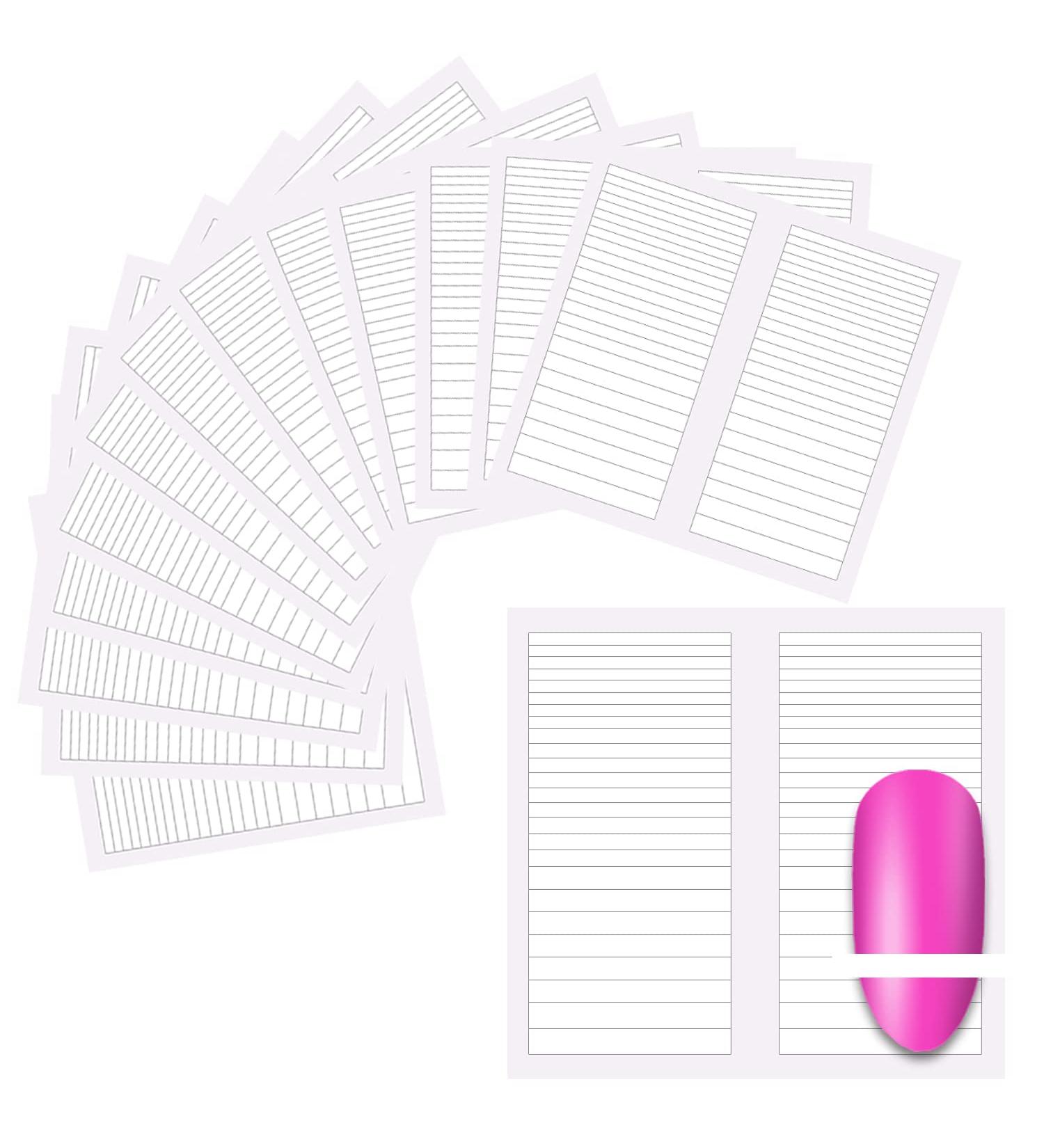 SILPECWEE 4500 French Tip Nail Guides - Self Adhesive Stencils for French Manicure - Nail Design Tool for Nail Art - Straight Line Design - 90 Sheets - Buy Online on GoSupps.com