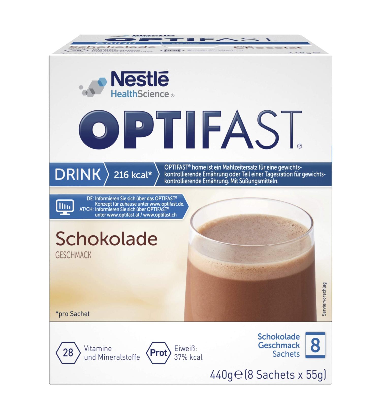 Optifast Diet Shake Chocolate - 8 Pack | Protein-Rich Weight Loss Meal | Quick Prep Delicious Taste & Essential Nutrients - Buy Online on GoSupps.com