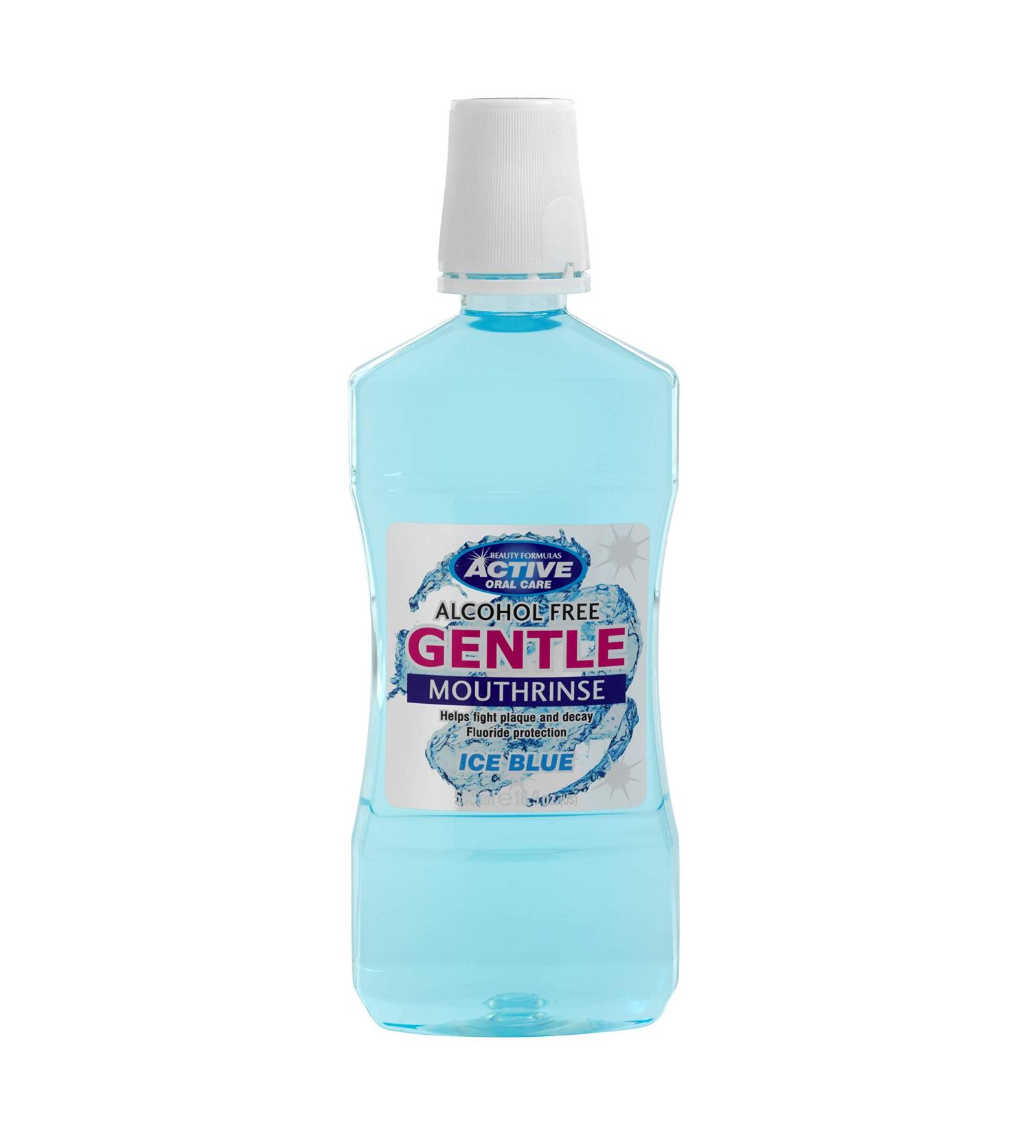 ACTIVE ORAL CARE_Gentle Mouthwash non-alcoholic powder for cleaning teeth whitening with fluoride Ice Blue 500ml