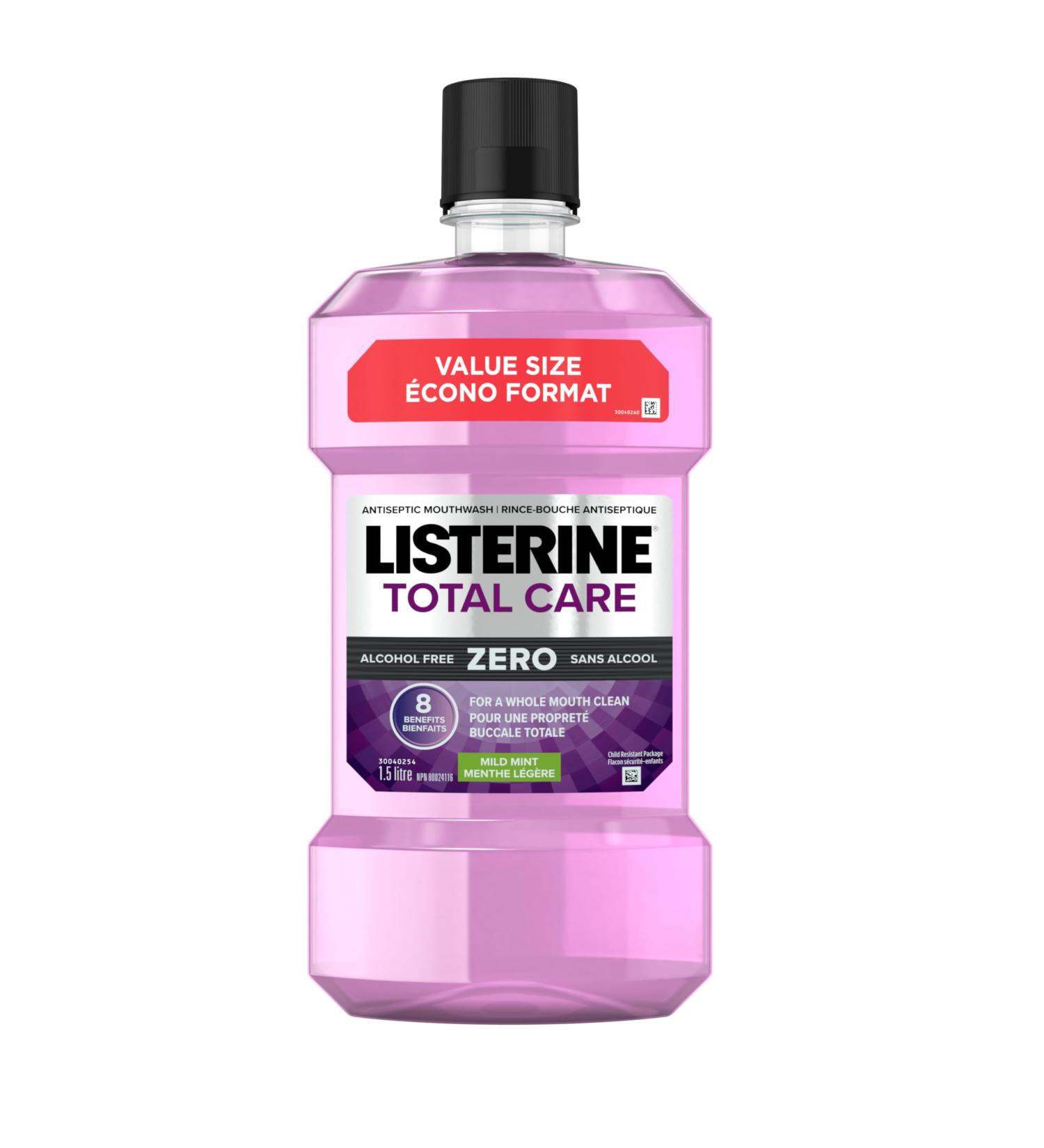 Listerine Total Care Zero Antiseptic Mouthwash Mild Mint 95mL - Buy Online on GoSupps.com