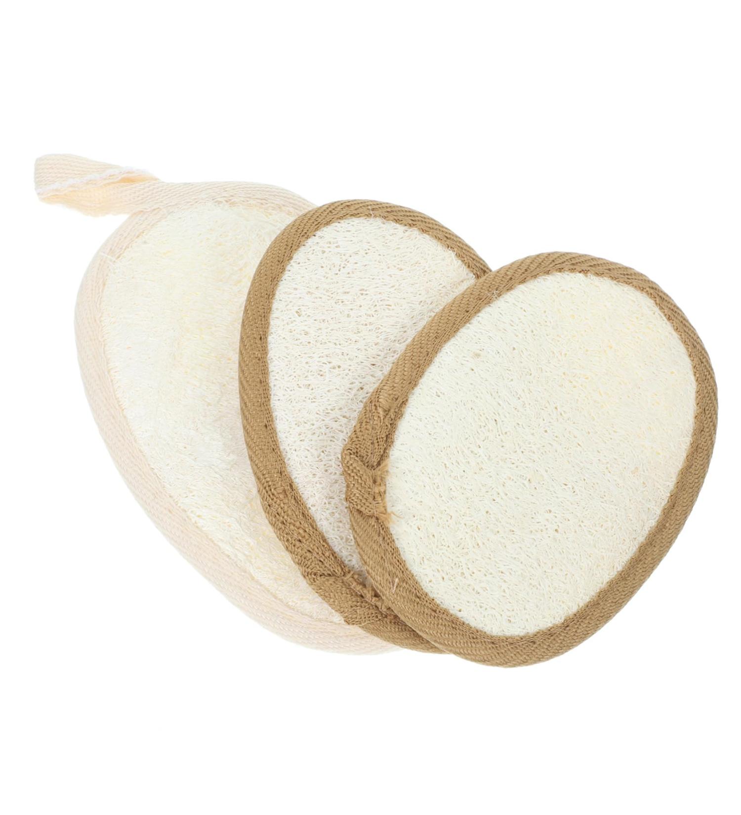 Didiseaon 3 Pcs Loofah Bath Towel Set - Premium Shower Sponge & Body Scrub - Soft Polyester Cotton Flakes for Ultimate Clean - Buy Online on GoSupps.com
