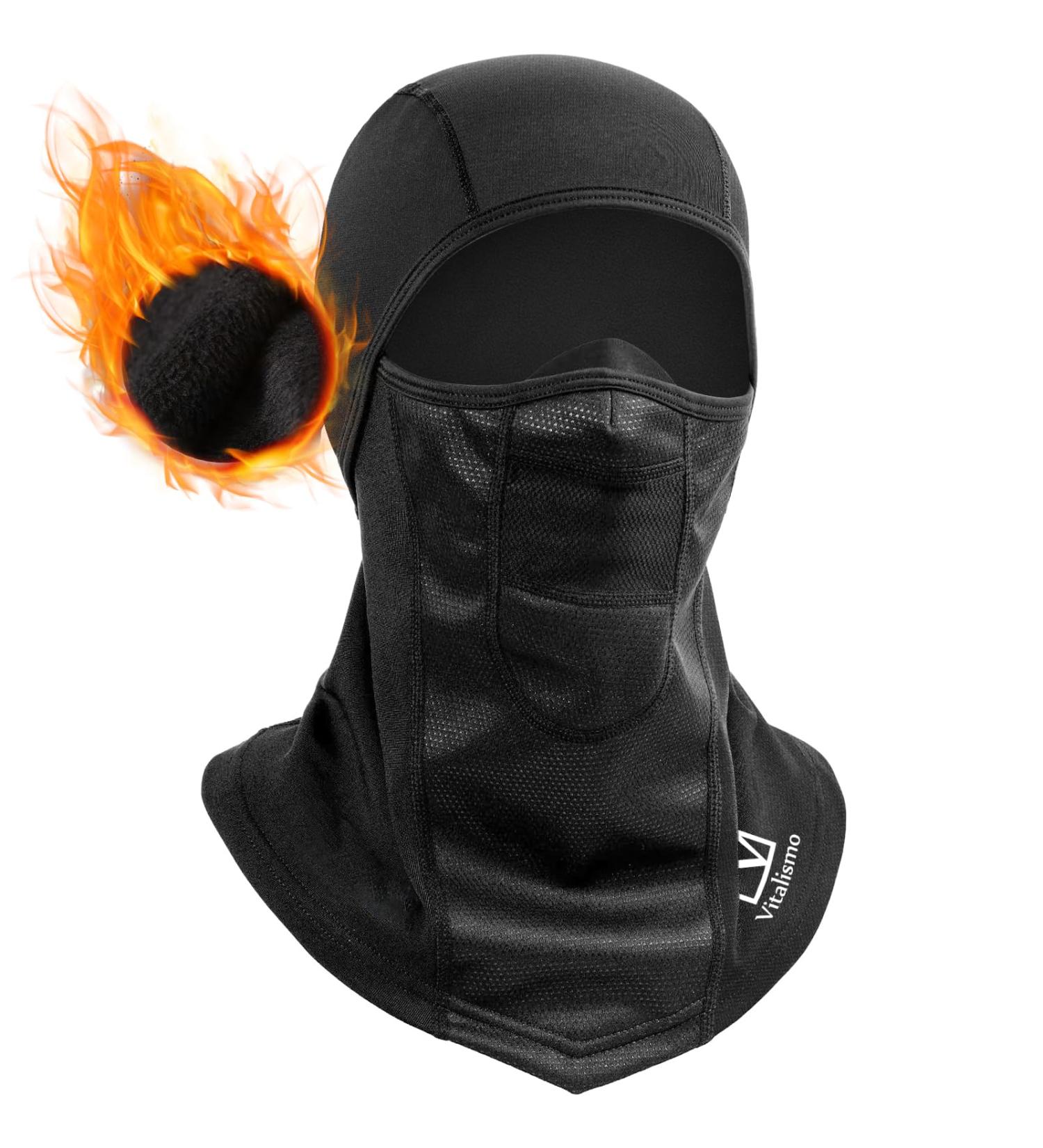 Vitalismo Winter Storm Hood - Windproof Thermal Face Mask for Men & Women | Perfect for Cycling Skiing & Snowboarding - Buy Online on GoSupps.com