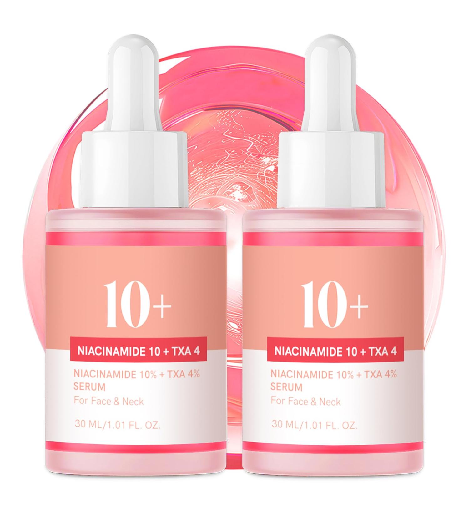 Niacinamide Serum Niacinamide Serum 10% + TXA 4% Acid for Face 2 Pack Tranexamic Hyaluronic Acid Essence for Face All-in-One Women Daily Korean Skincare Hydration 30ml - Buy Online on GoSupps.com